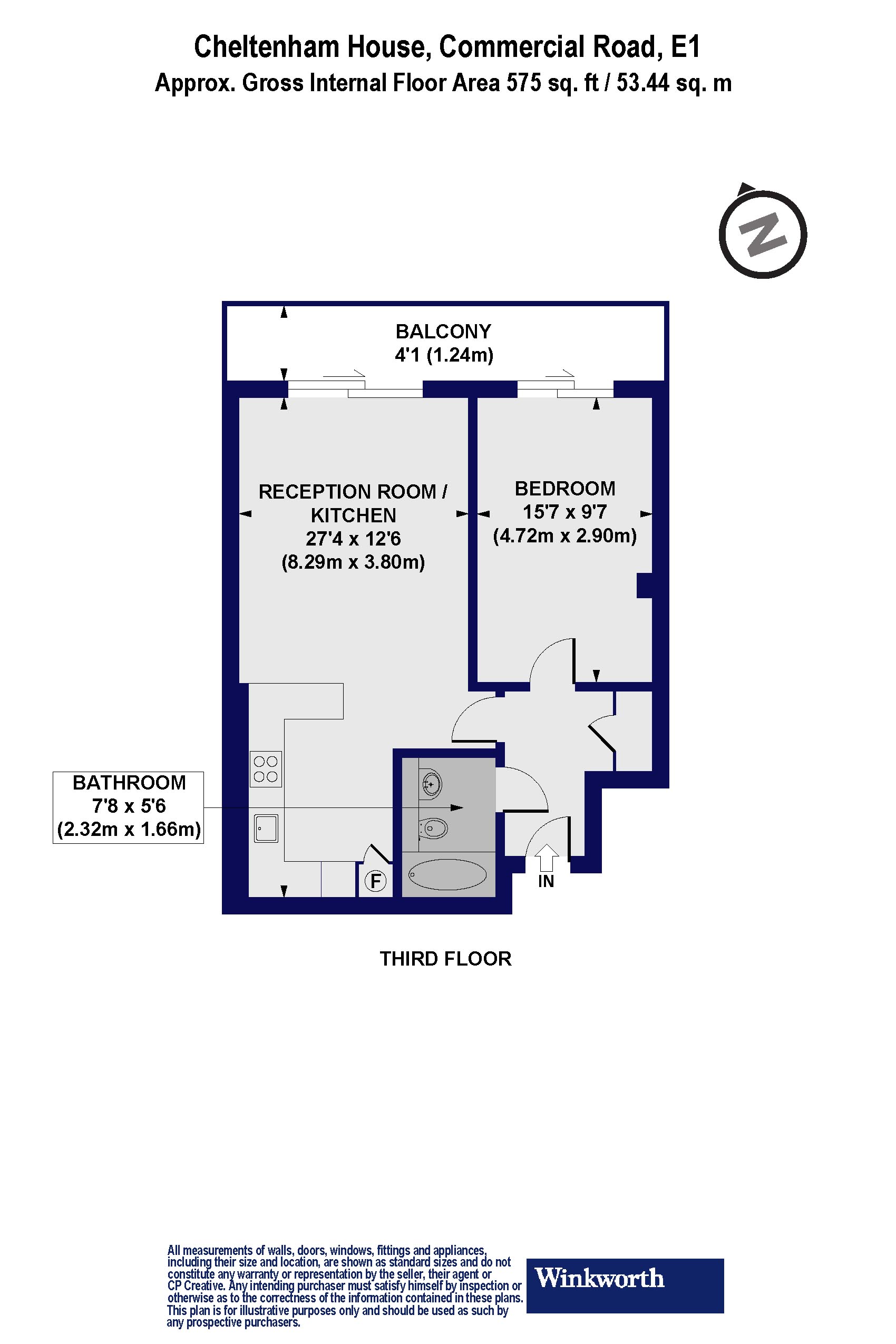Flat 5,, Cheltenham House, London floorplan