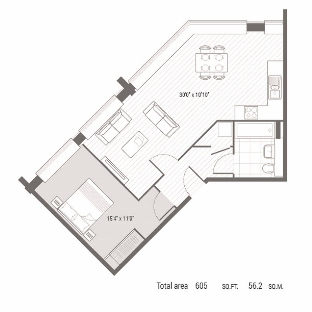 1 Bedrooms Flat to rent in Tryon Apartments, Balfour Road, Hounslow, Middlesex TW3