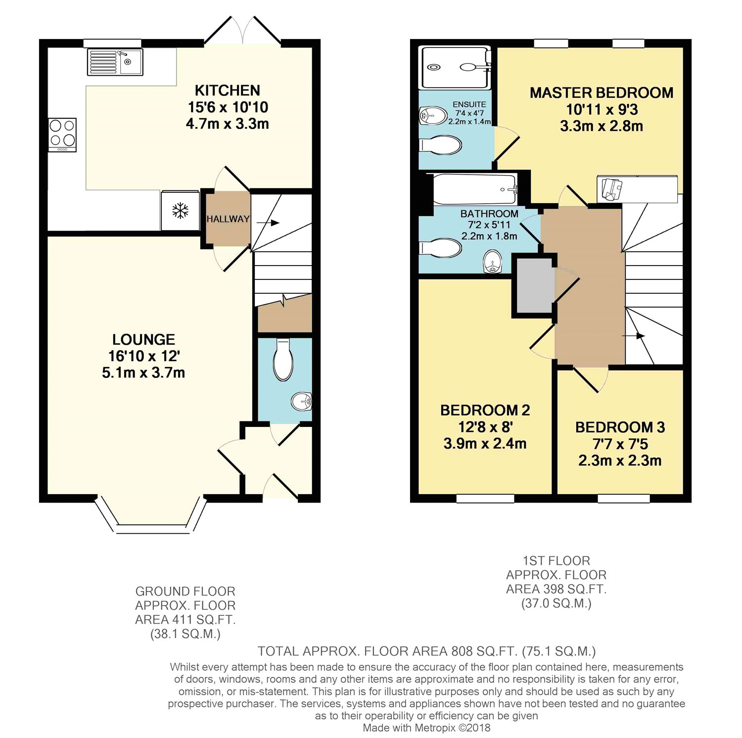 3 Bedrooms Terraced house to rent in Derwent Drive, Doncaster DN4