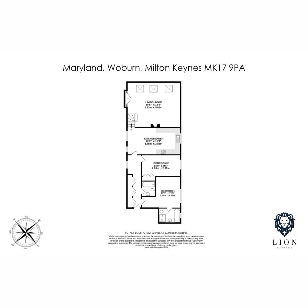 6, Maryland, Milton Keynes floorplan