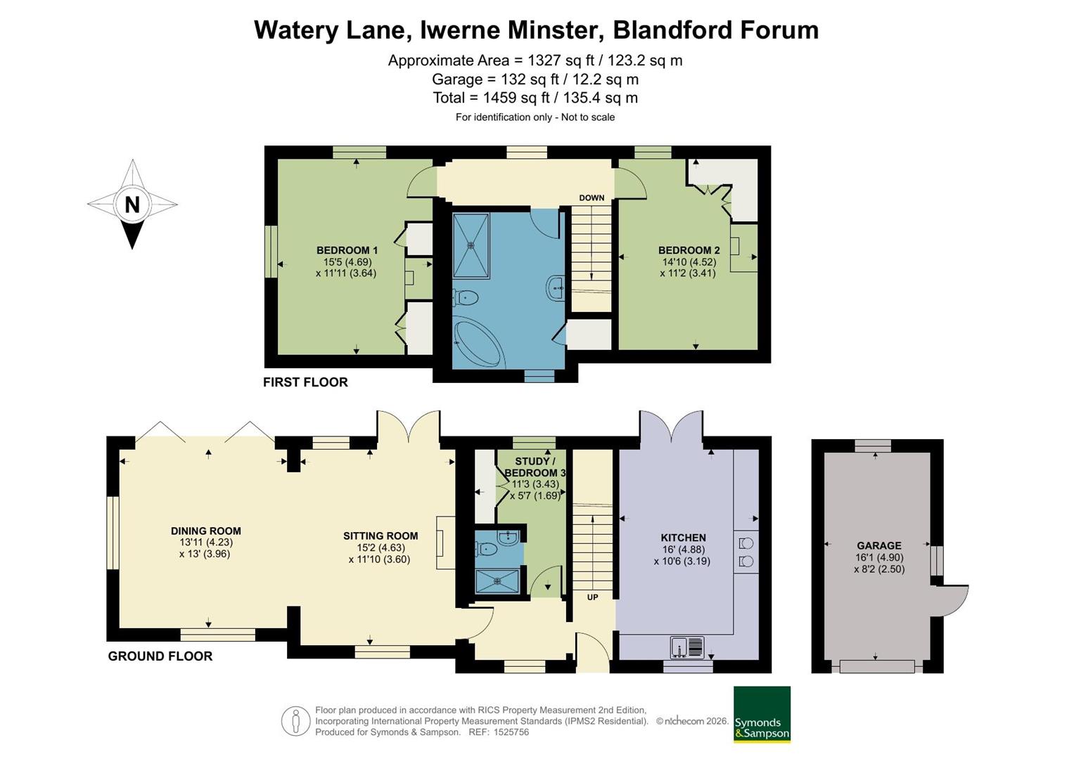 May Cottage, Watery Lane, Blandford Forum floorplan