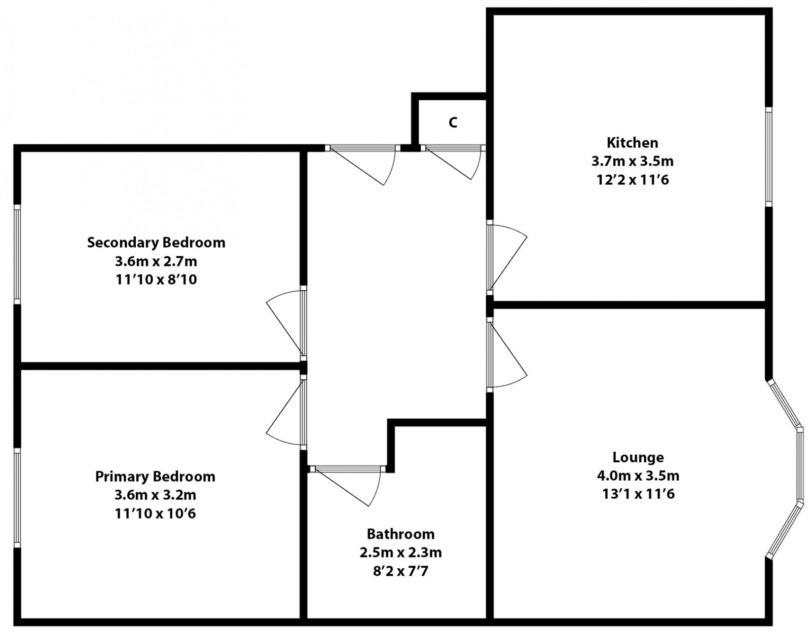 56 Bell Street, Wishaw floorplan