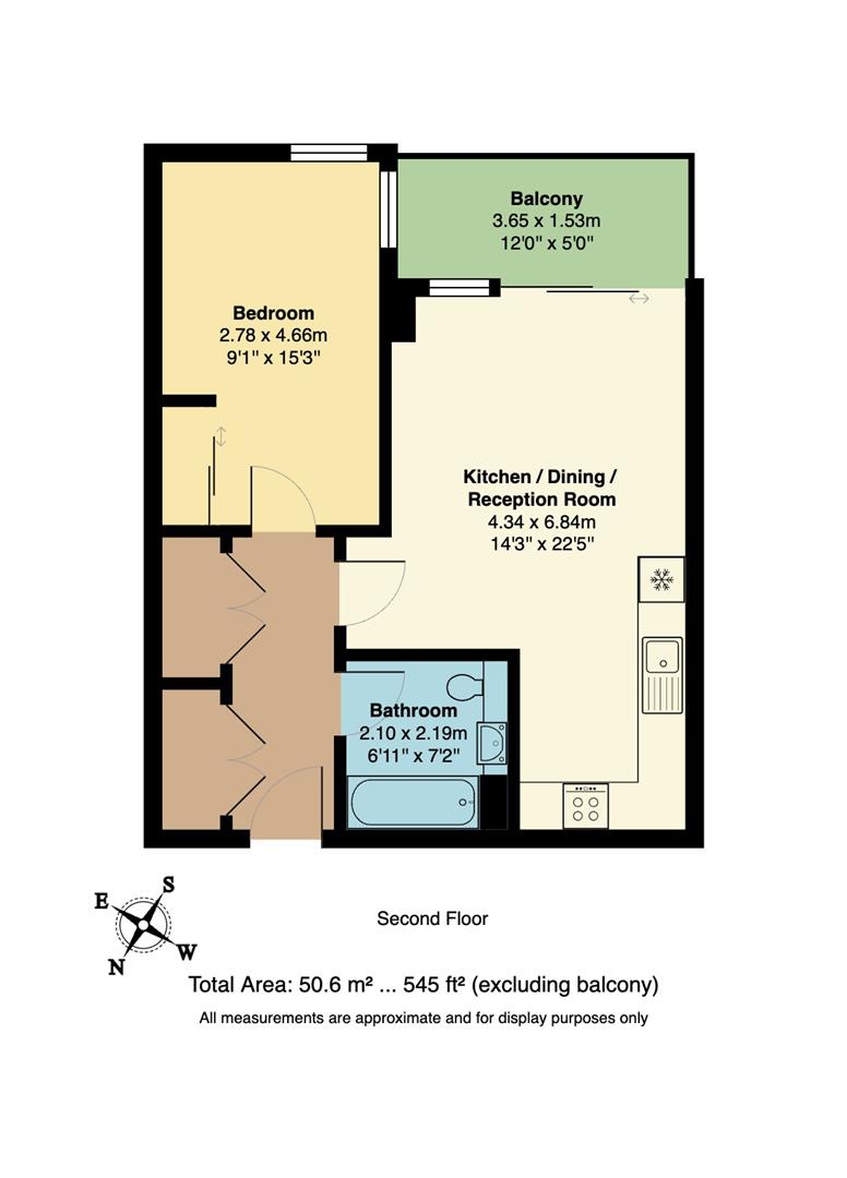 74, Beck Square, Leyton floorplan
