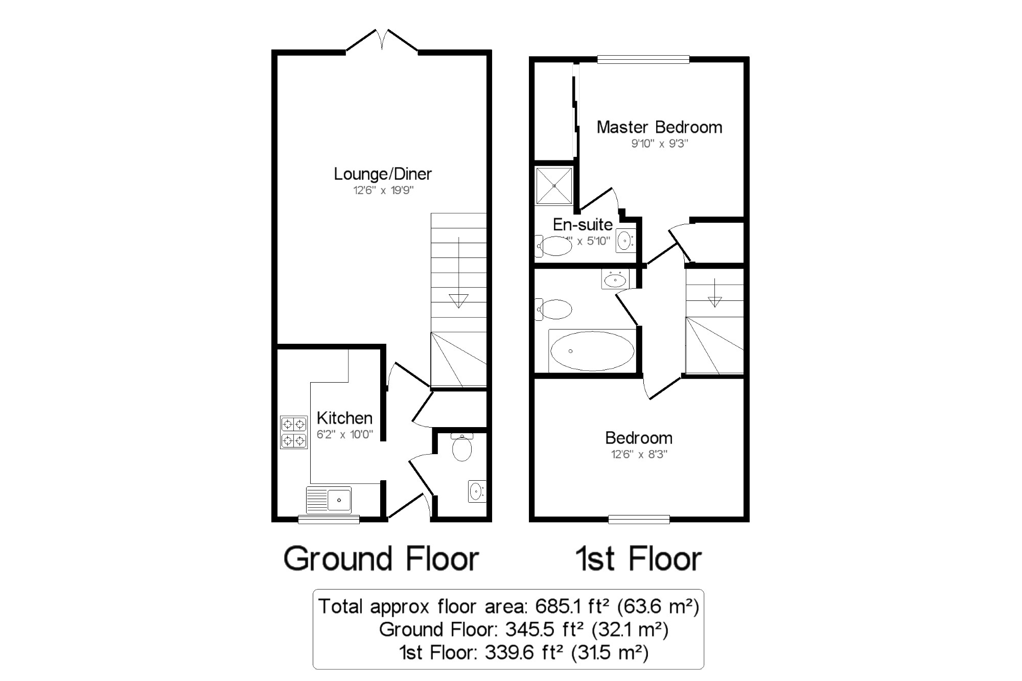 2 Bedrooms Semi-detached house for sale in Four Marks, Alton, Hampshire GU34