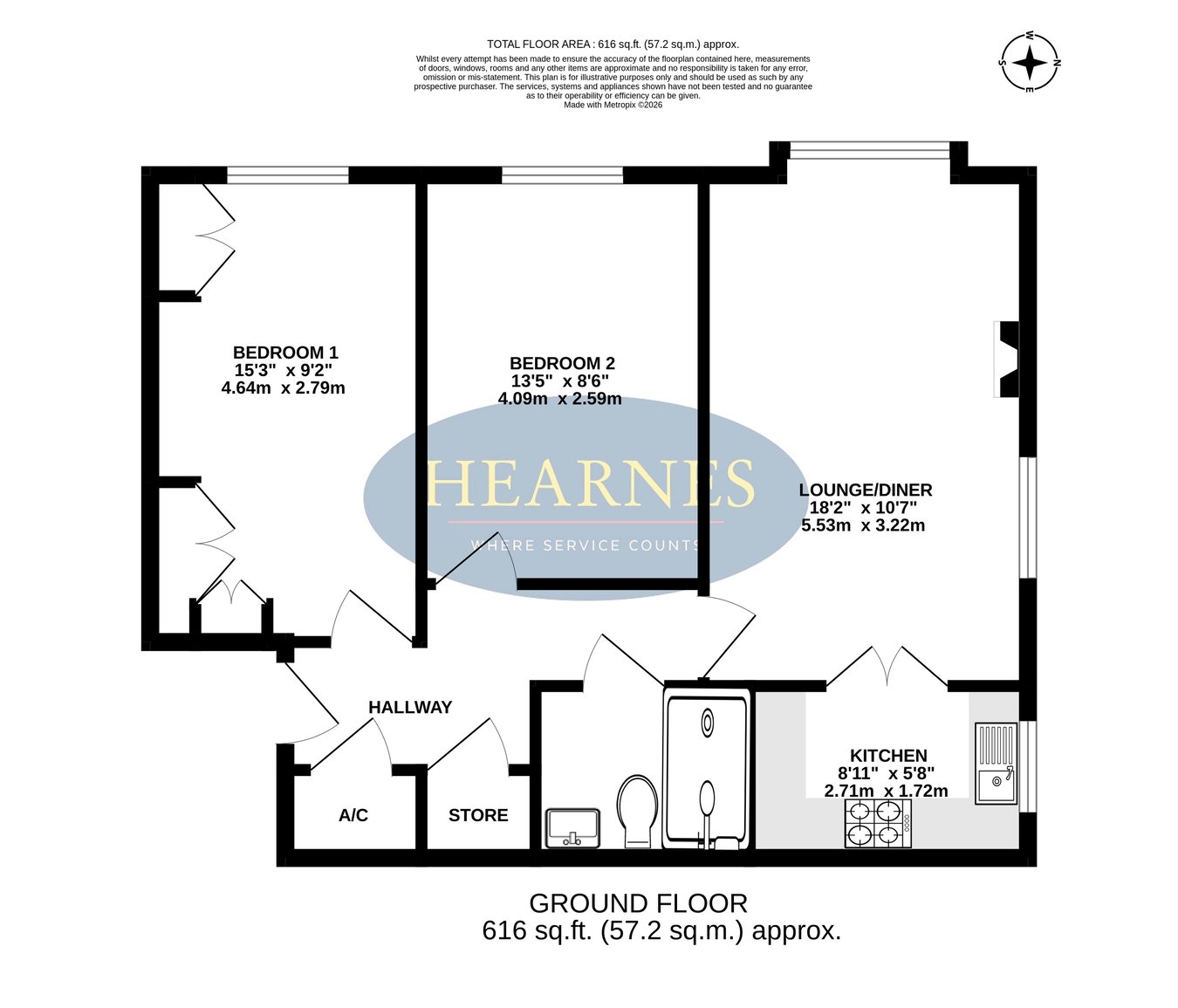 Alexandria Court, Glenmoor Road, Ferndown floorplan