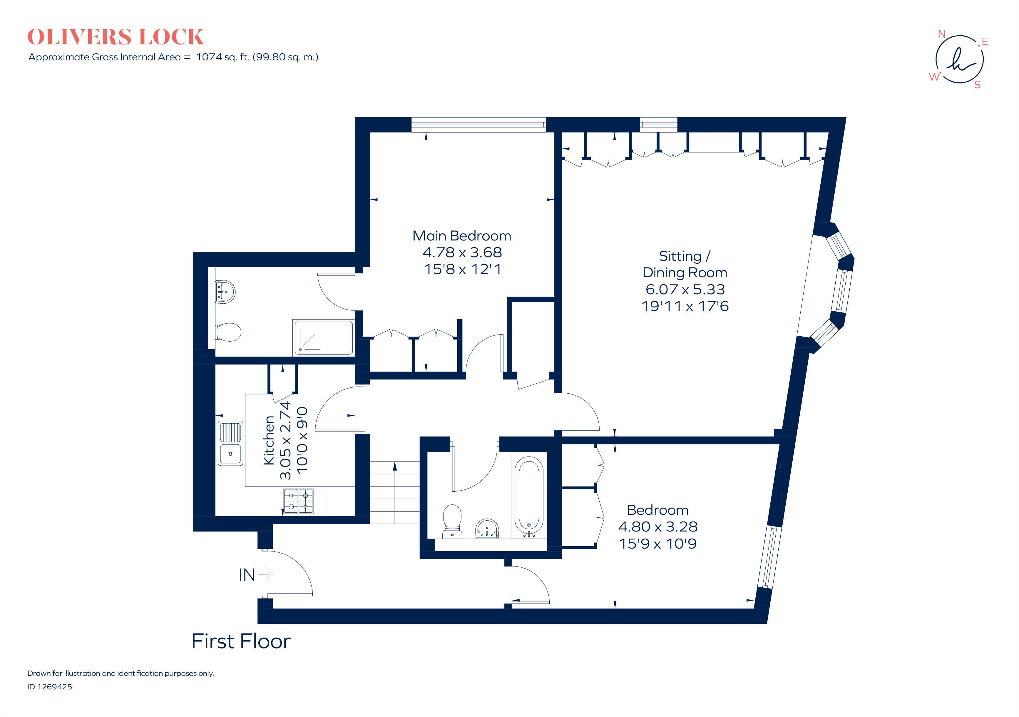 Apartment 8, Olivers Lock, Payton Street, Stratford-Upon-Avon floorplan