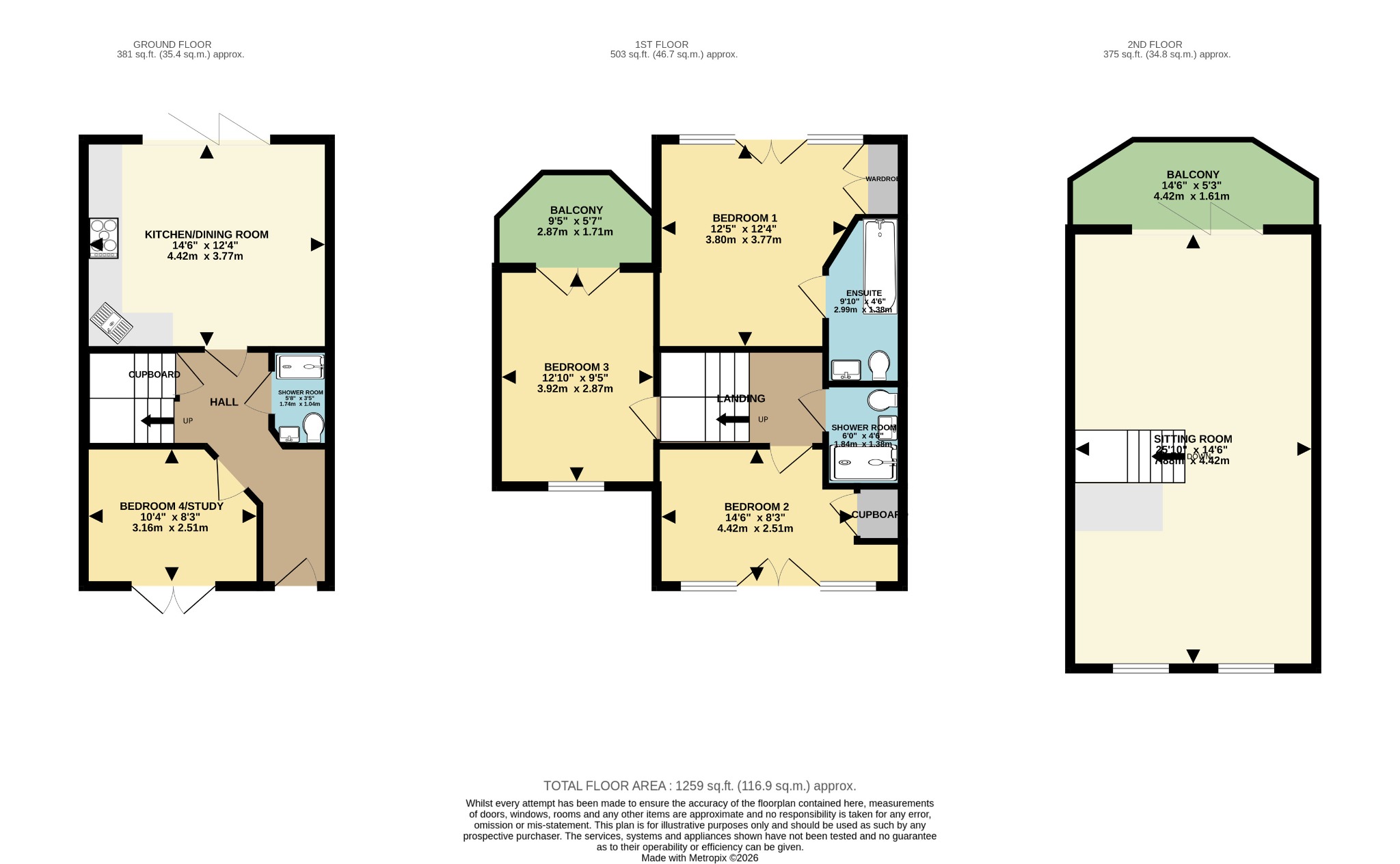 14  Cutters Wharf, Exmouth floorplan