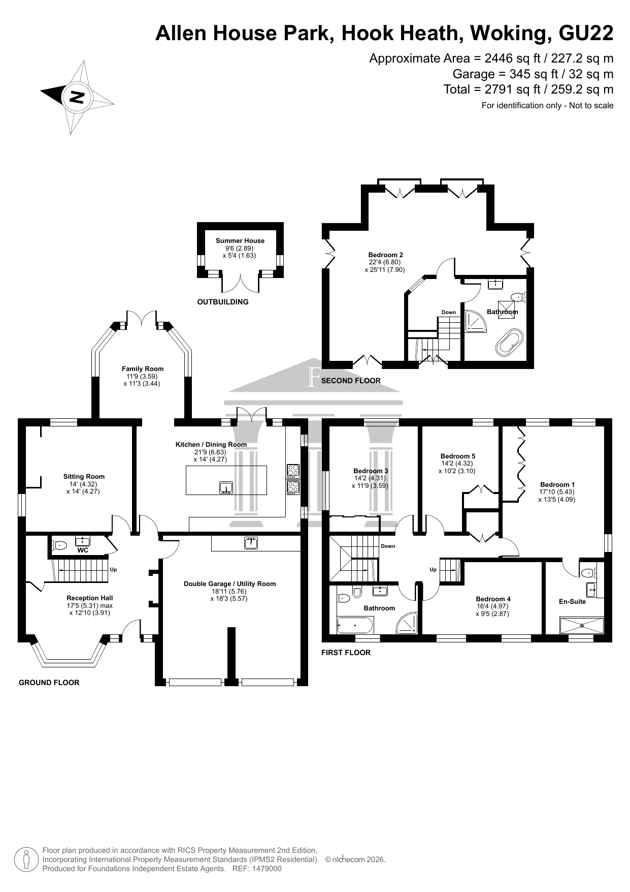 20 Allen House Park, Hook Heath, Woking floorplan