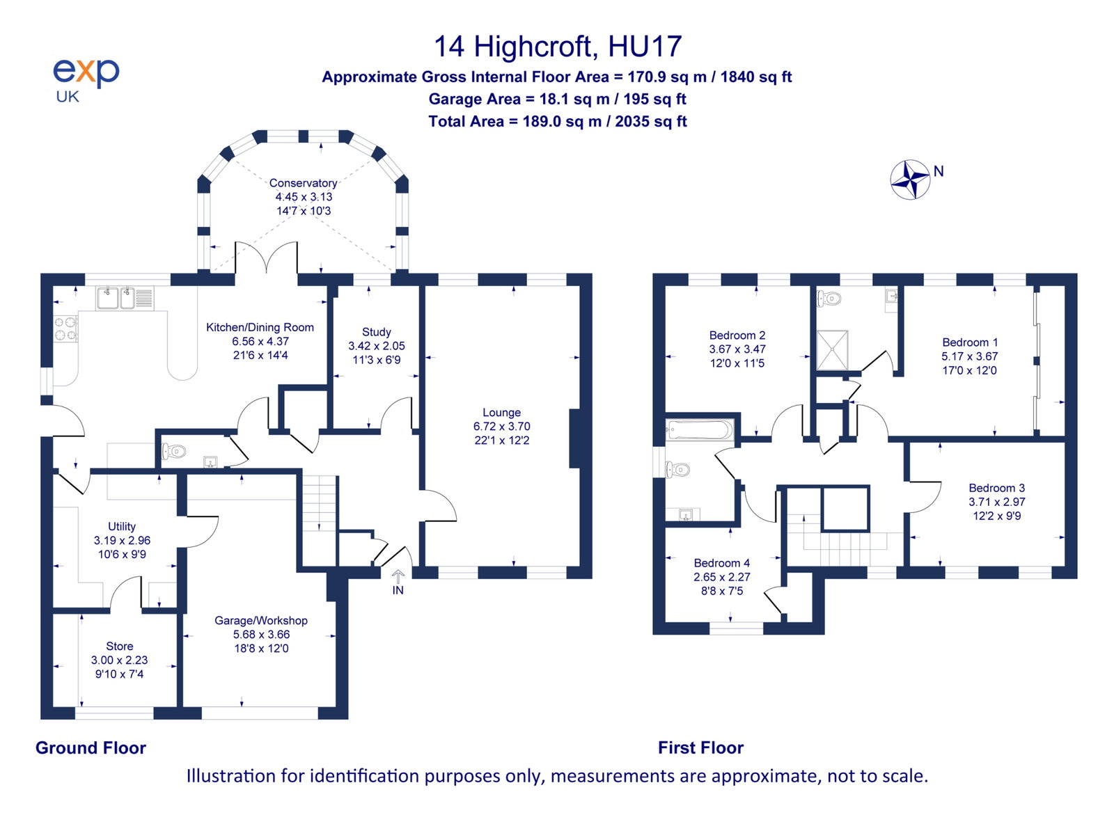 14, Highcroft, Beverley floorplan