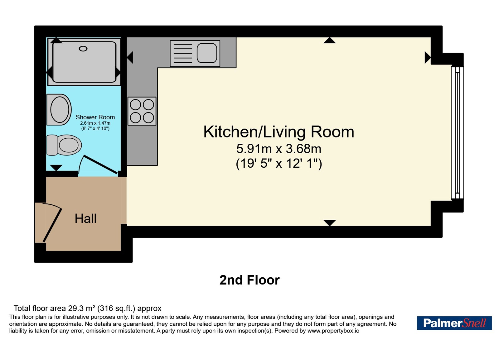 Flat 17, Princes Court 28-30,, Sea Road, Bournemouth floorplan