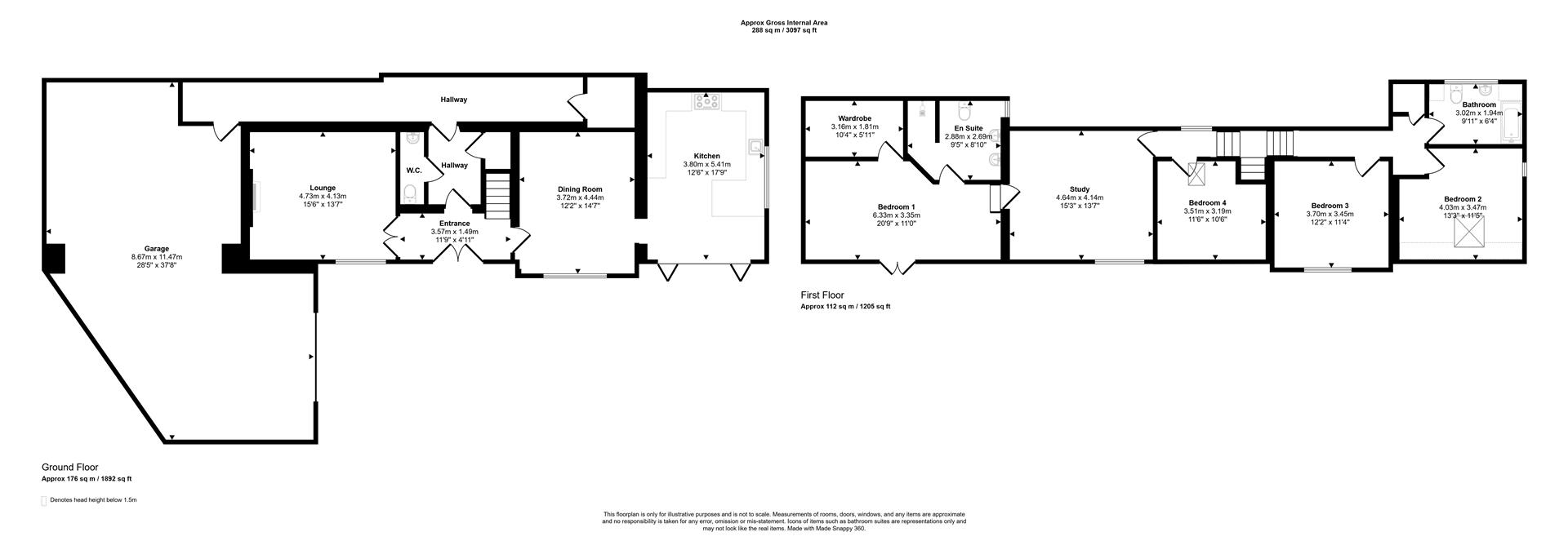 The Stables, 6a Westfield Road, Newport floorplan