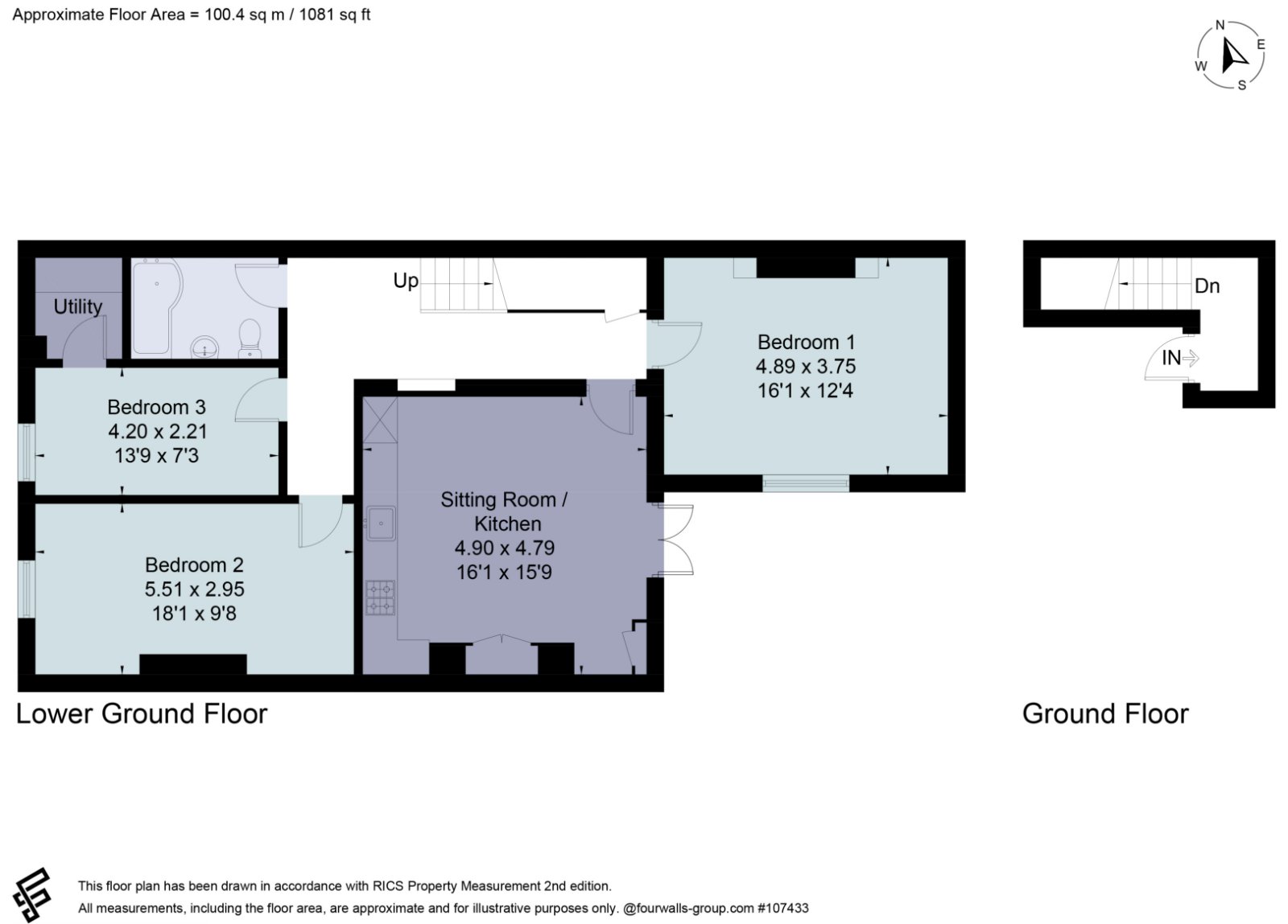 Flat 1, 8, Royal Parade, Gloucestershire floorplan