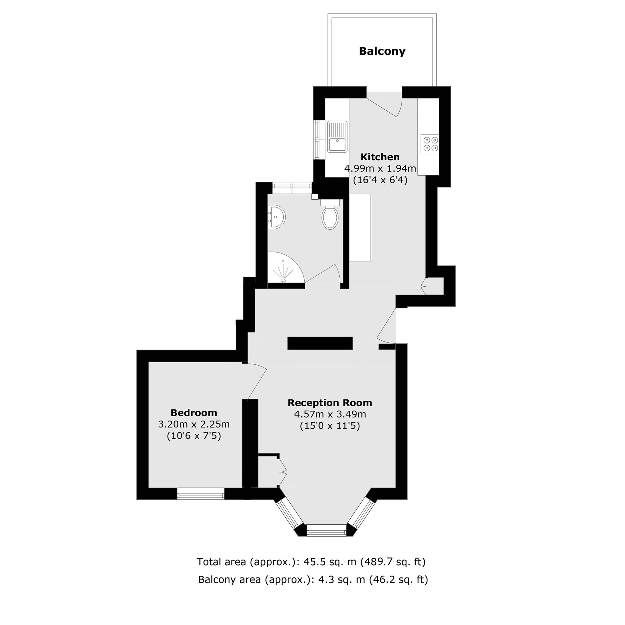 281, Corfield Street, London floorplan