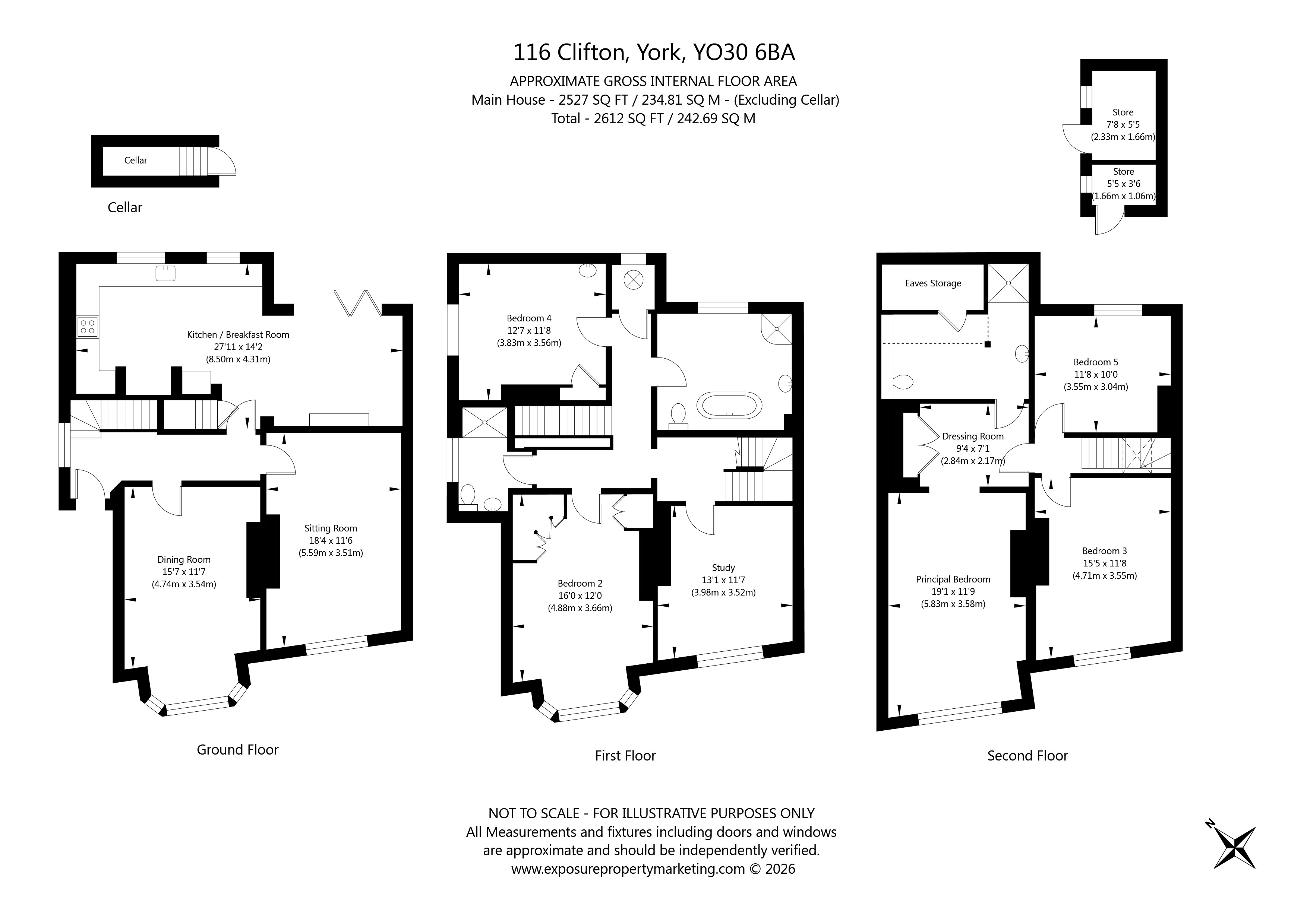 116, Clifton, York floorplan