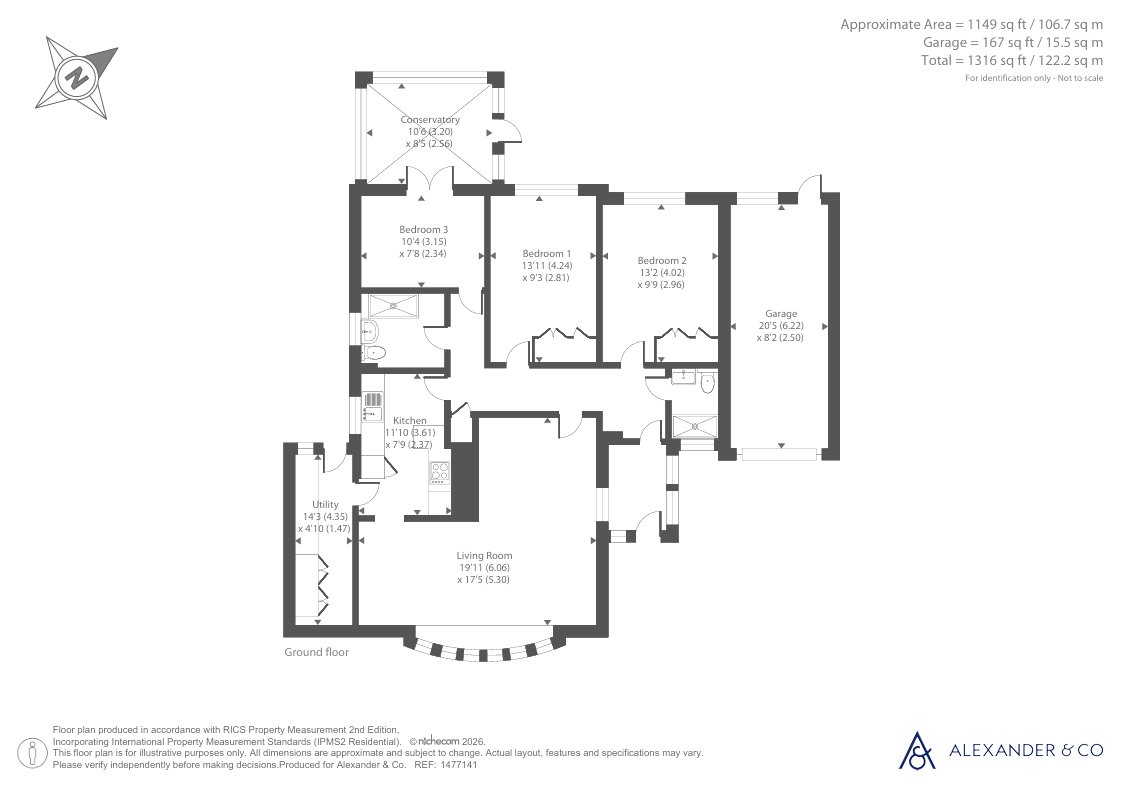 5, Dove House Close, Buckingham floorplan