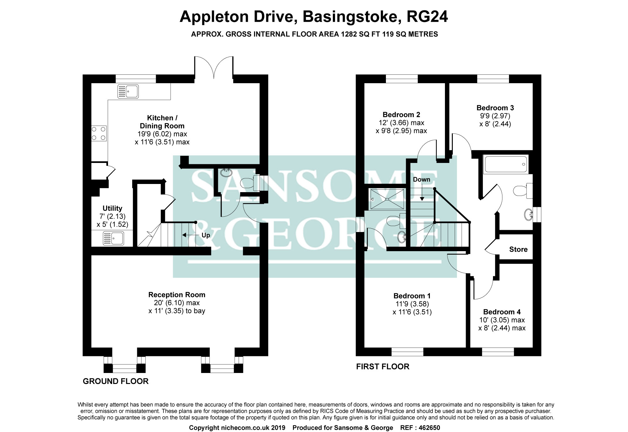 4 Bedrooms Detached house for sale in Appleton Drive, Basingstoke, Hampshire RG24