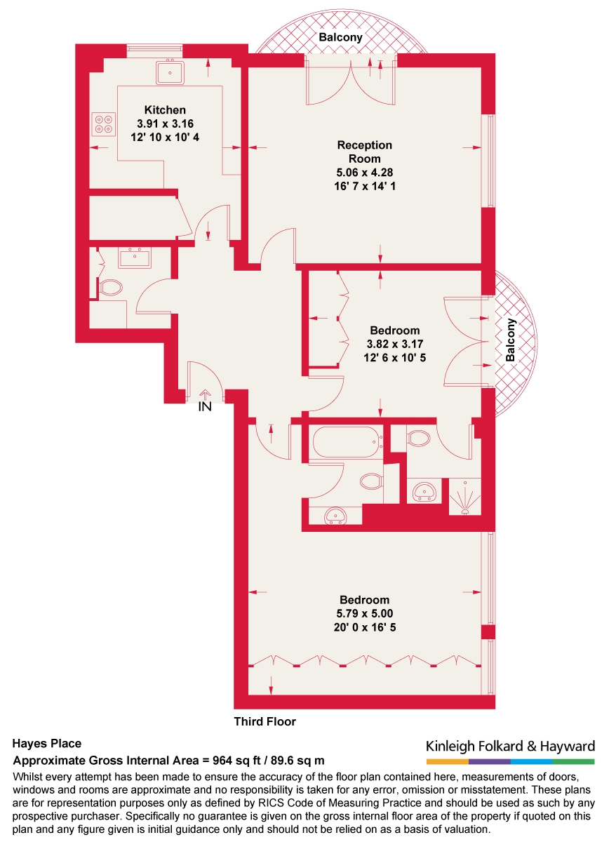Hayes Place, London floorplan