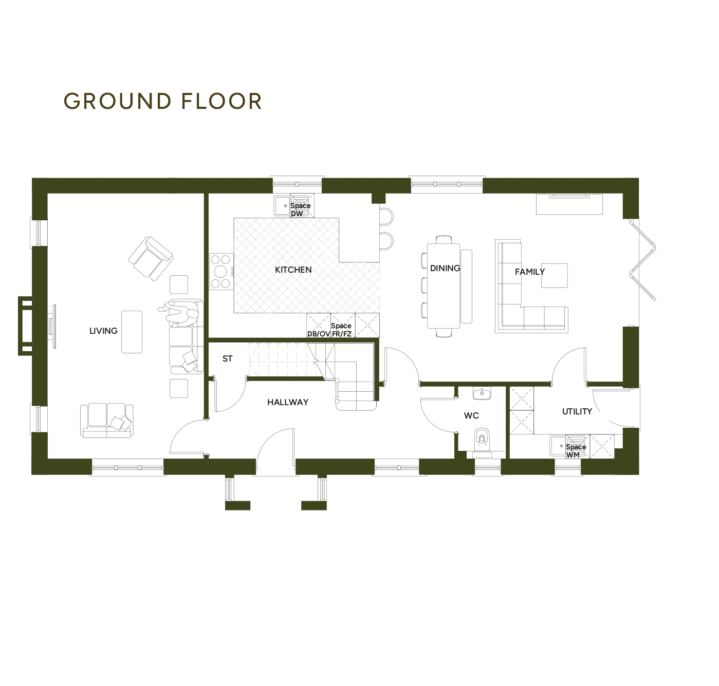 Plot 4 The Forget Me Not,, The Paddock, Rockbeare floorplan