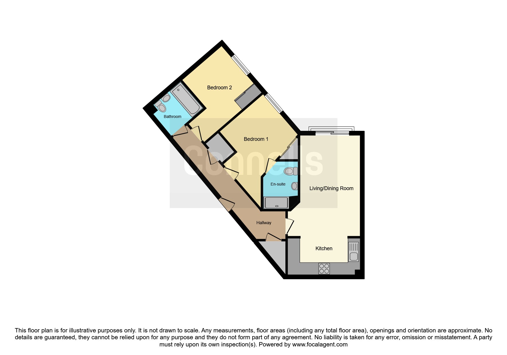Flat 8, Parkham House, Reynolds Avenue, Redhill floorplan