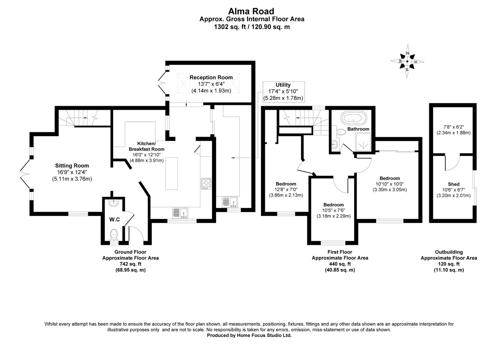 1a, Alma Road, Bordon floorplan
