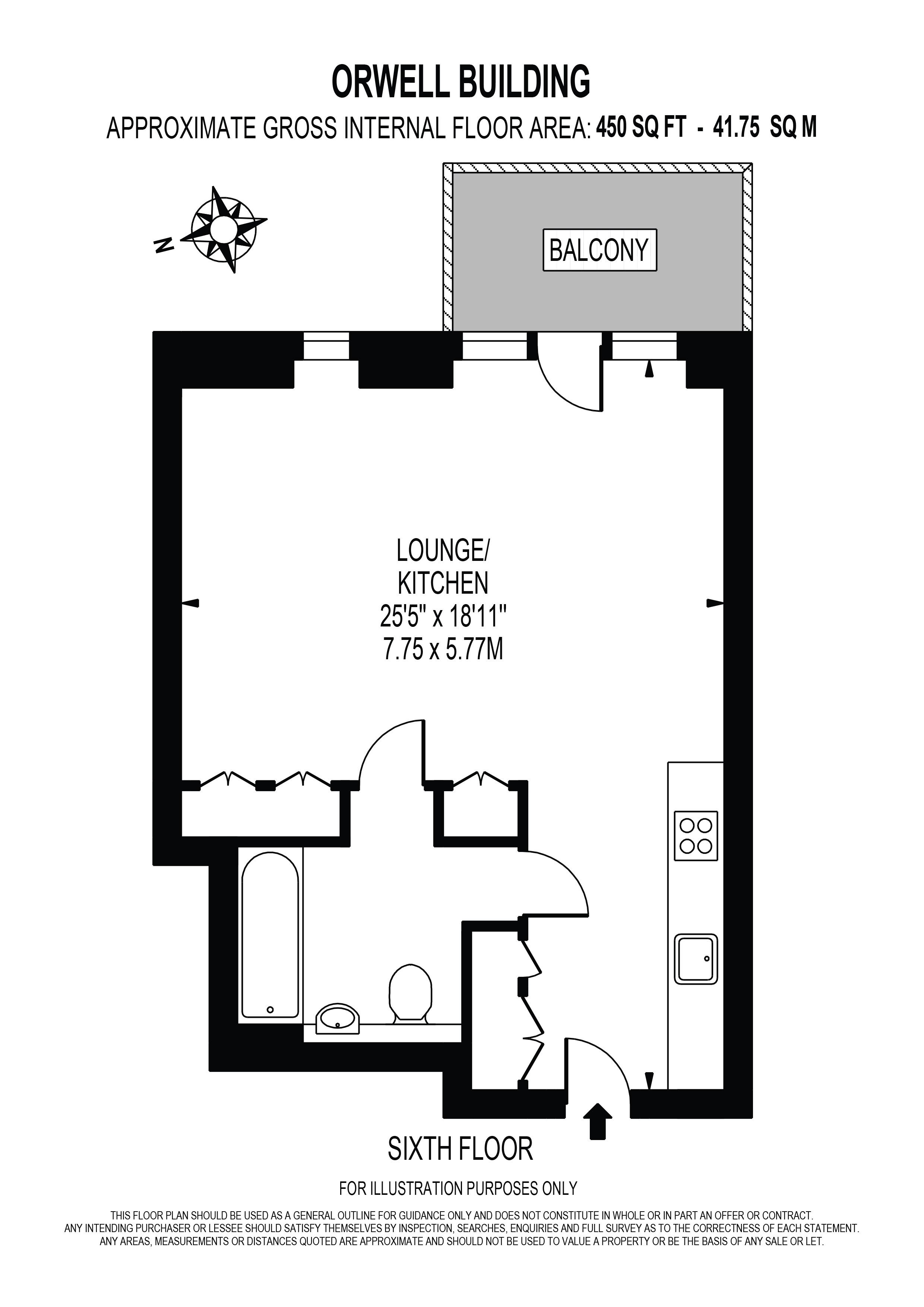 602 Orwell Building, Heritage Lane, London floorplan
