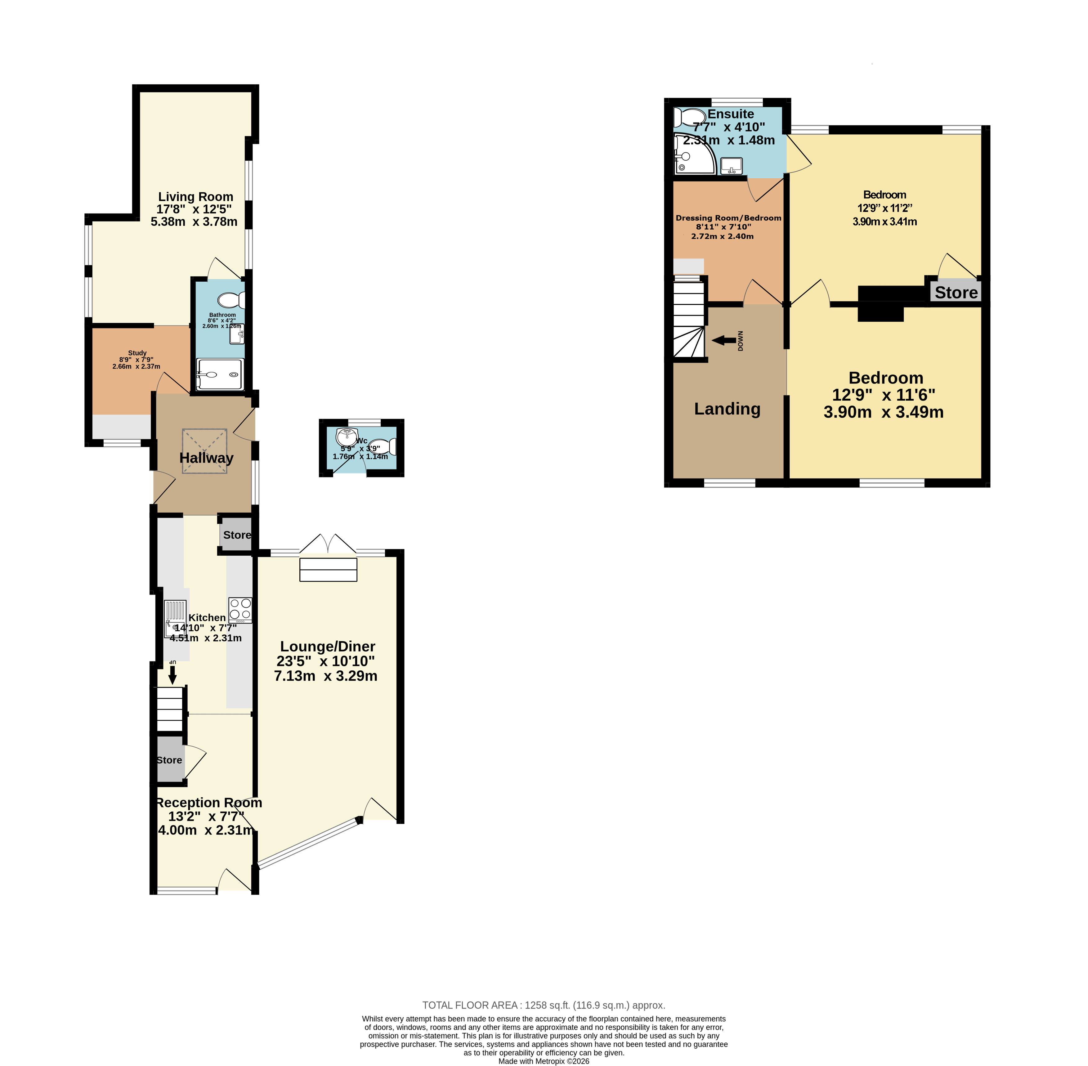 72, The Street, Canterbury floorplan