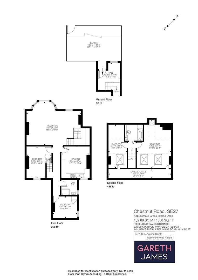 68A, Chestnut Road, London floorplan