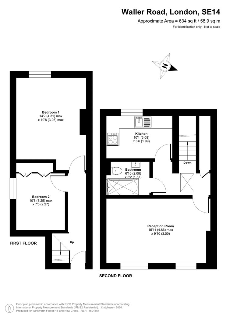 60E,, Waller Road, London floorplan