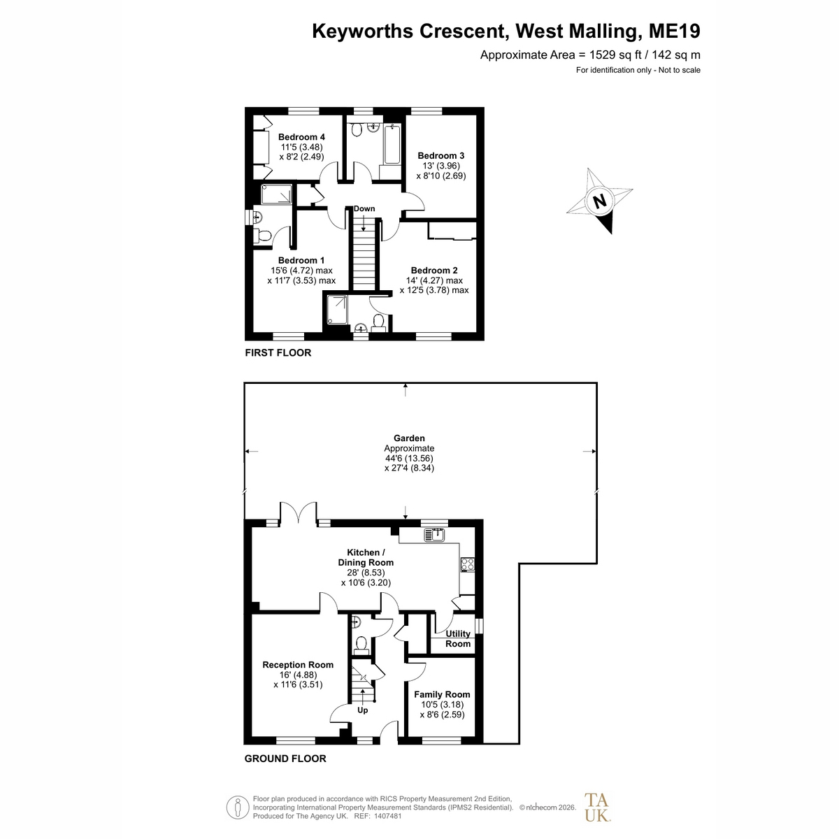4, Keyworths Crescent, West Malling floorplan