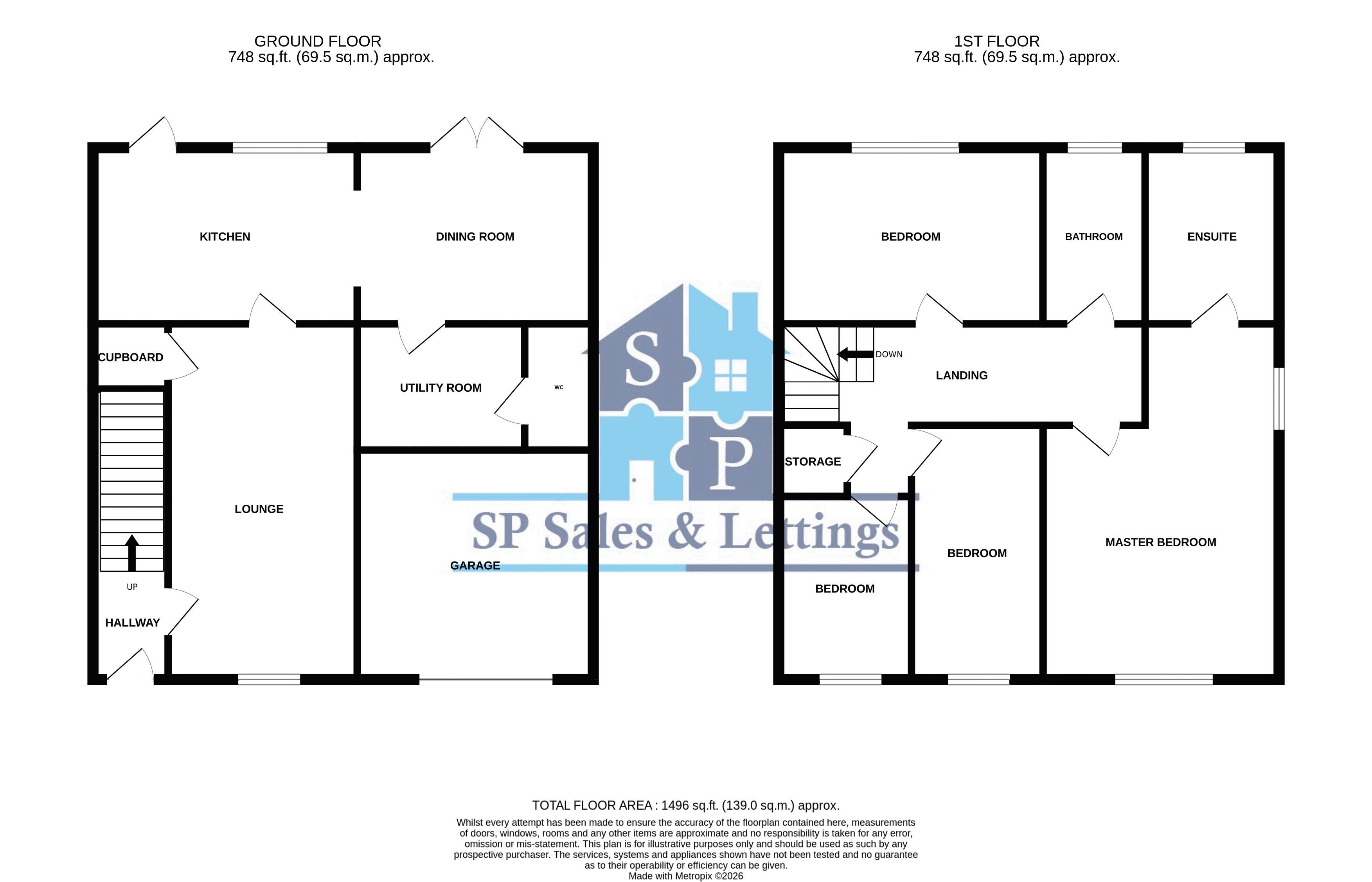 2, Floret Close, Coalville floorplan