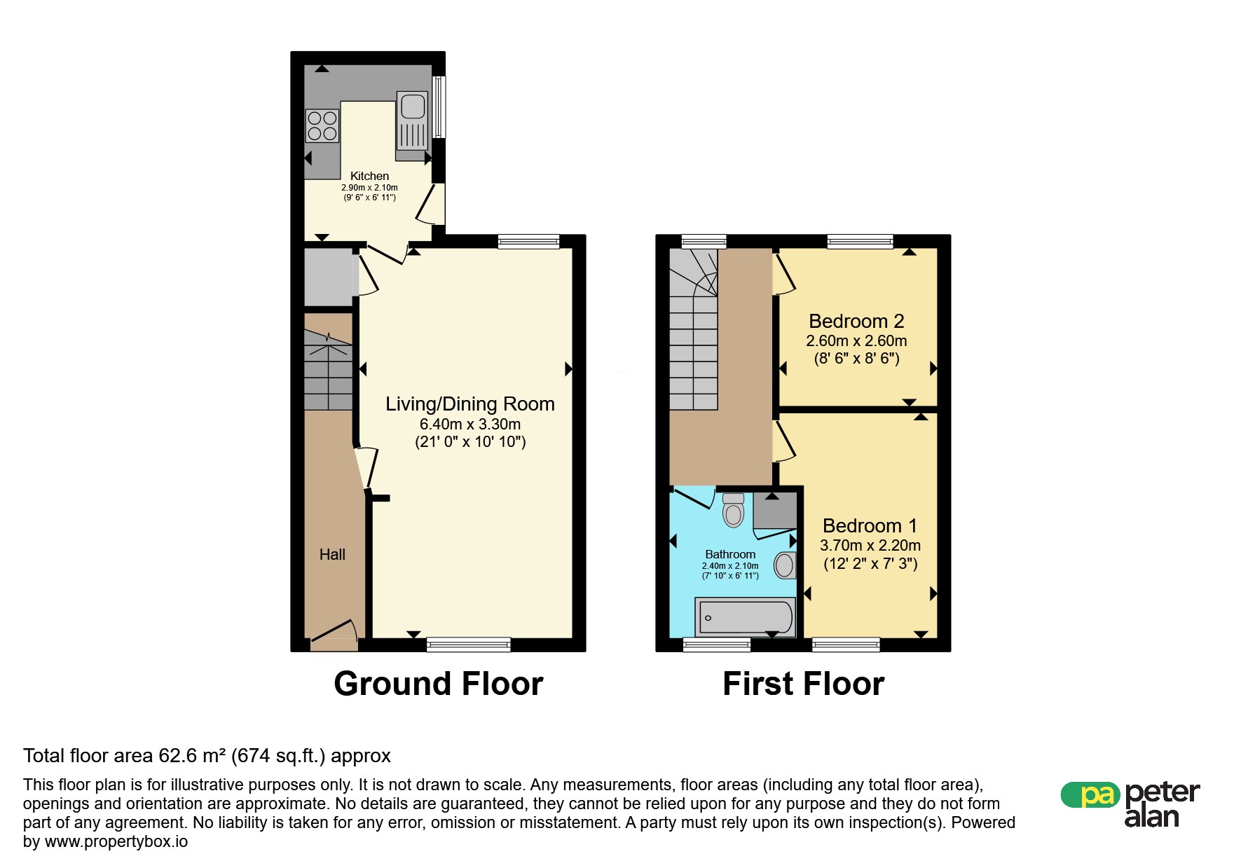 93, Danygraig Street, Pontypridd floorplan