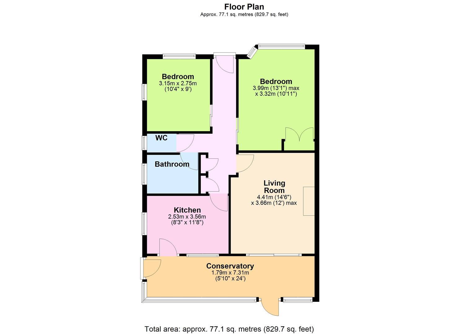 35, Hillview Road, Worthing floorplan