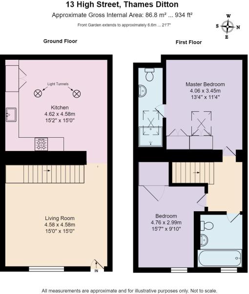 13, High Street, Surrey floorplan