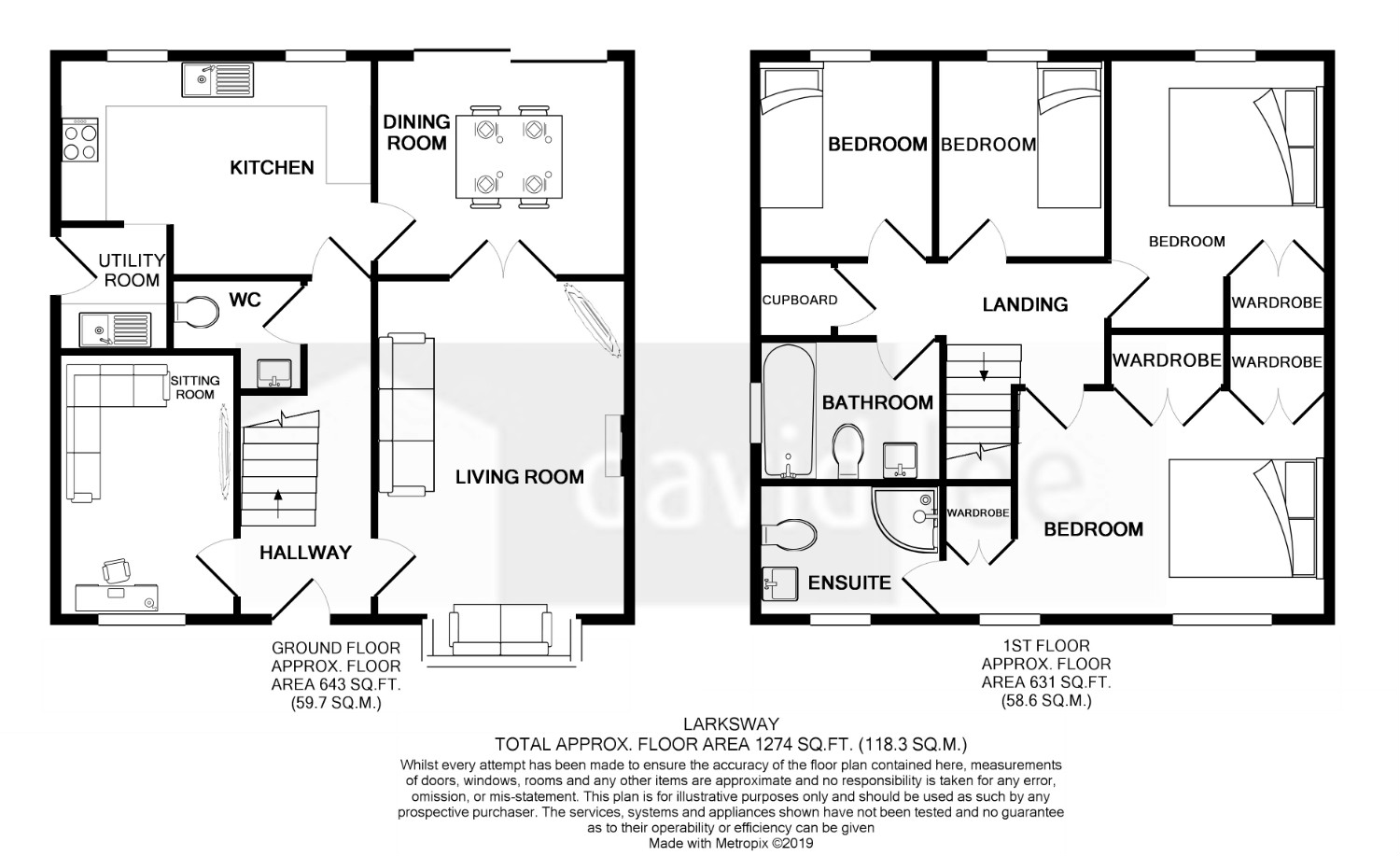 4 Bedrooms Detached house for sale in Larksway, Bishop's Stortford CM23