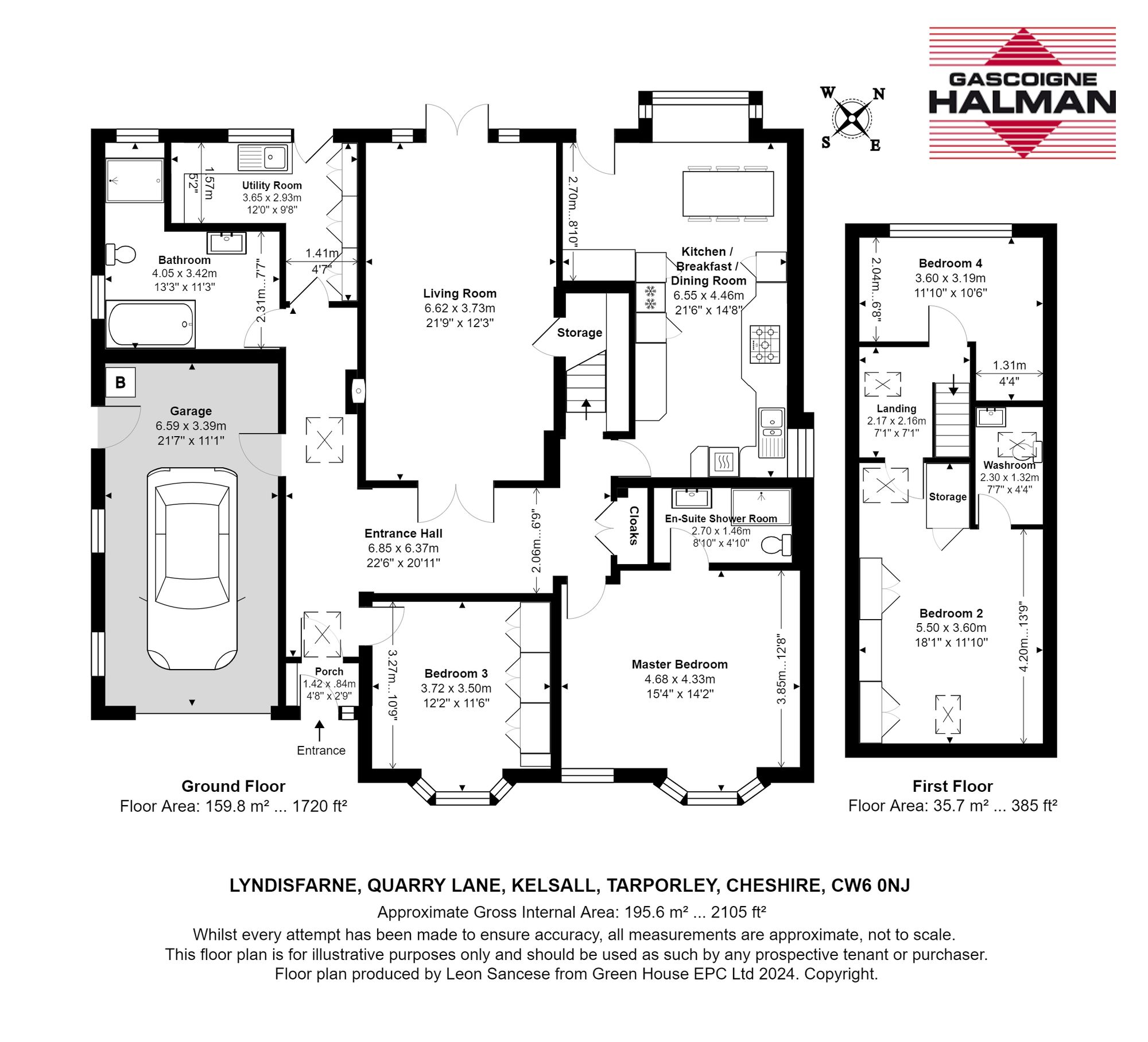Lyndisfarne Quarry Lane, Tarporley floorplan