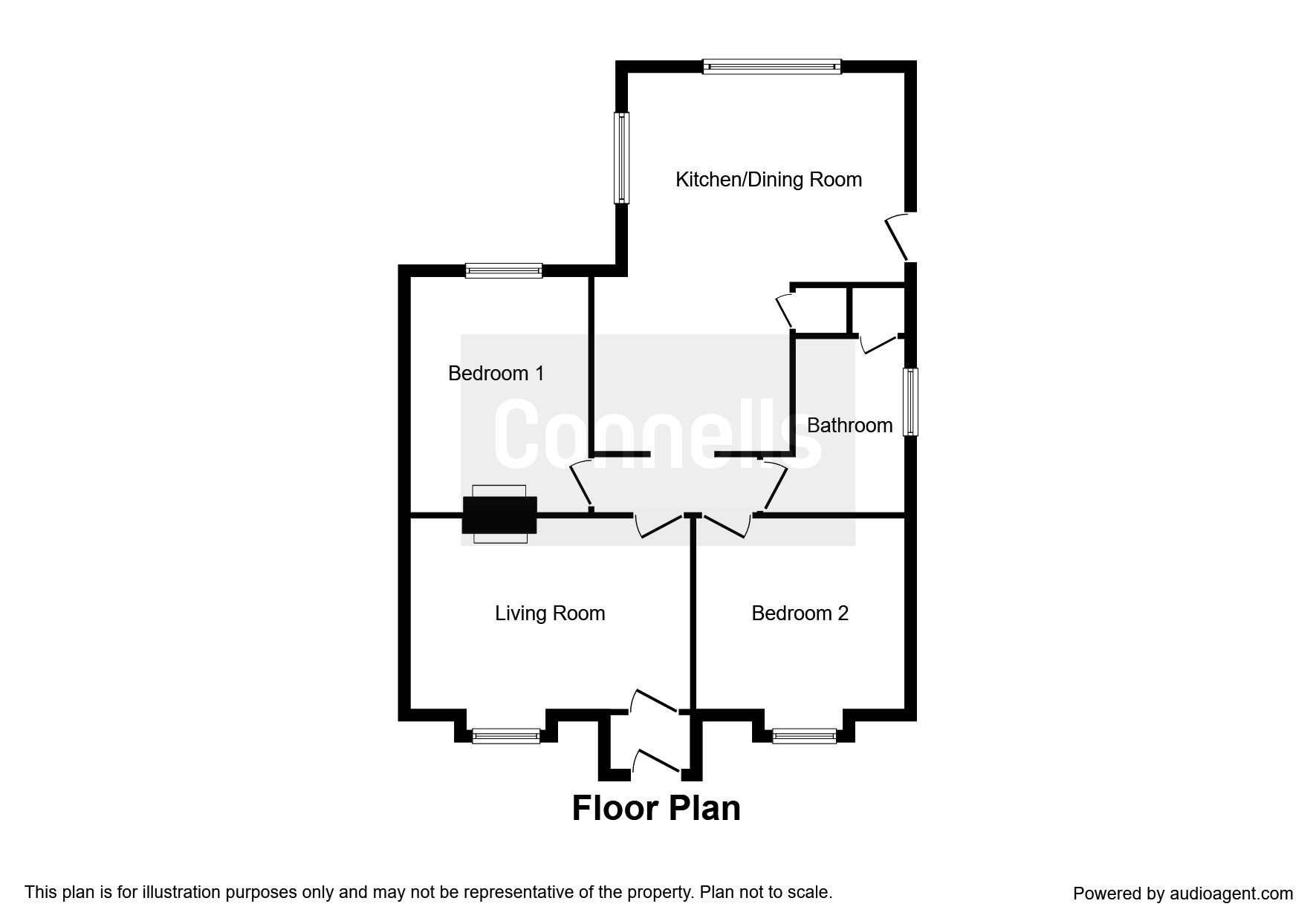 2 Bedrooms Terraced bungalow for sale in St. Andrews Road, Burgess Hill RH15