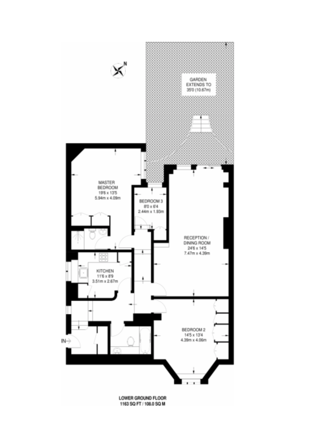 3 Bedrooms Flat to rent in Platts Lane, Hampstead NW3