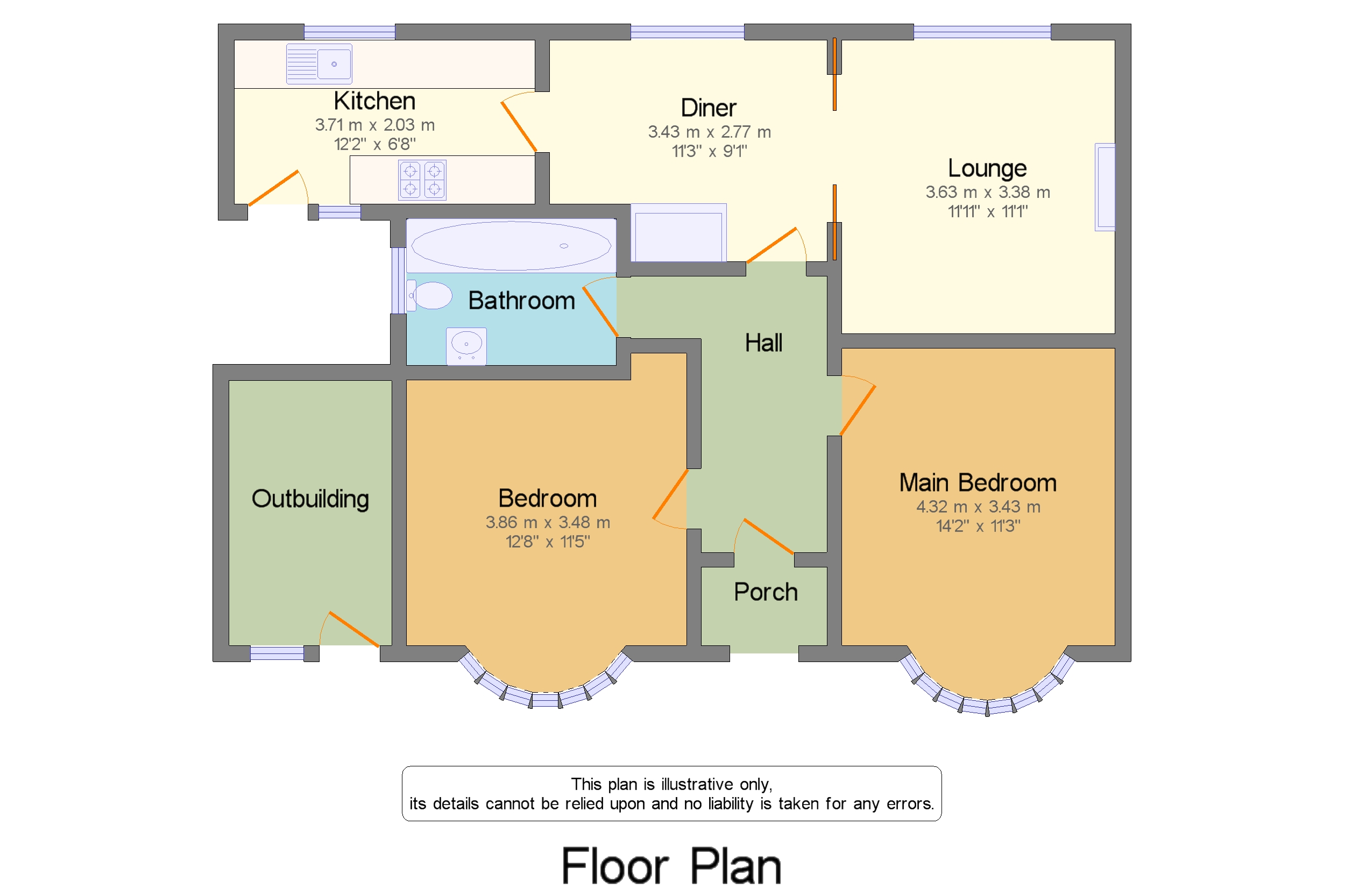 Rhyl Coast Road, Rhyl, Denbighshire, Uk LL18, 2 bedroom bungalow for