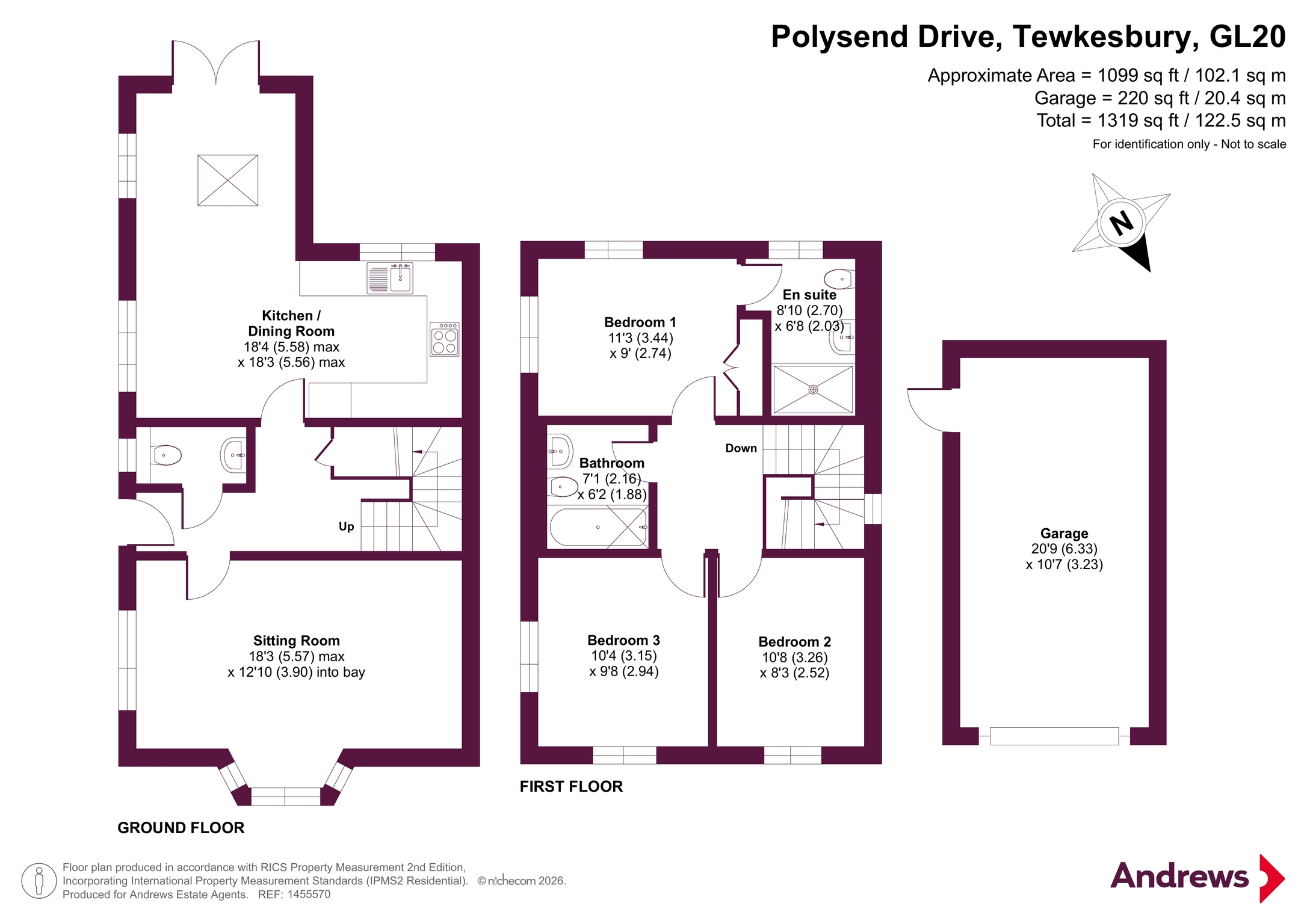 2, Polysend Drive, Tewkesbury floorplan
