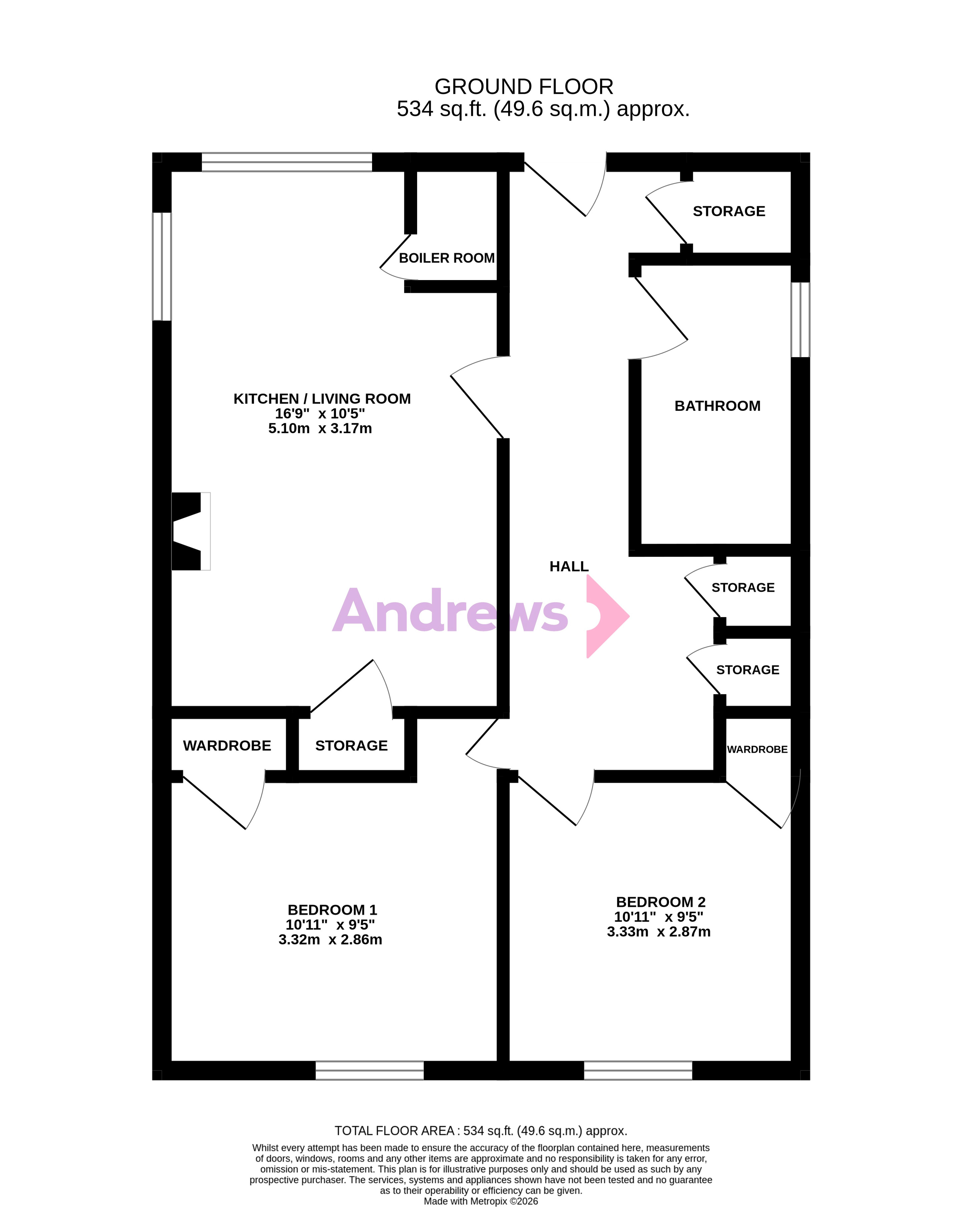 Flat, 149C, Crow Lane, BRISTOL floorplan