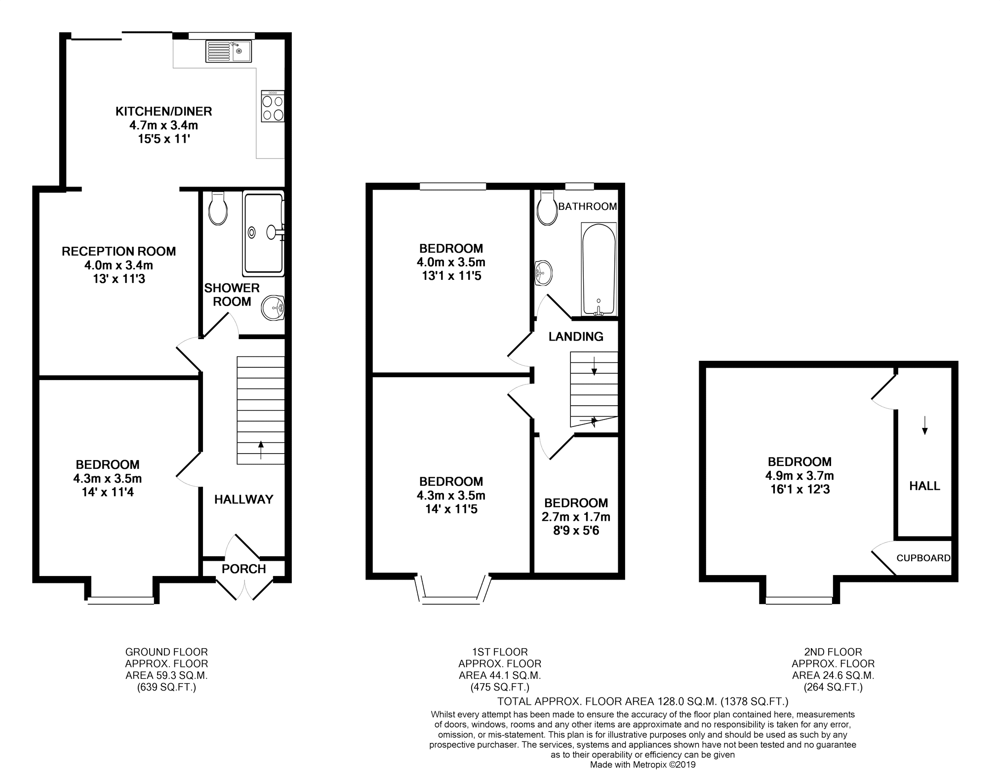 5 Bedrooms Terraced house to rent in Ravenfield Road, London SW17