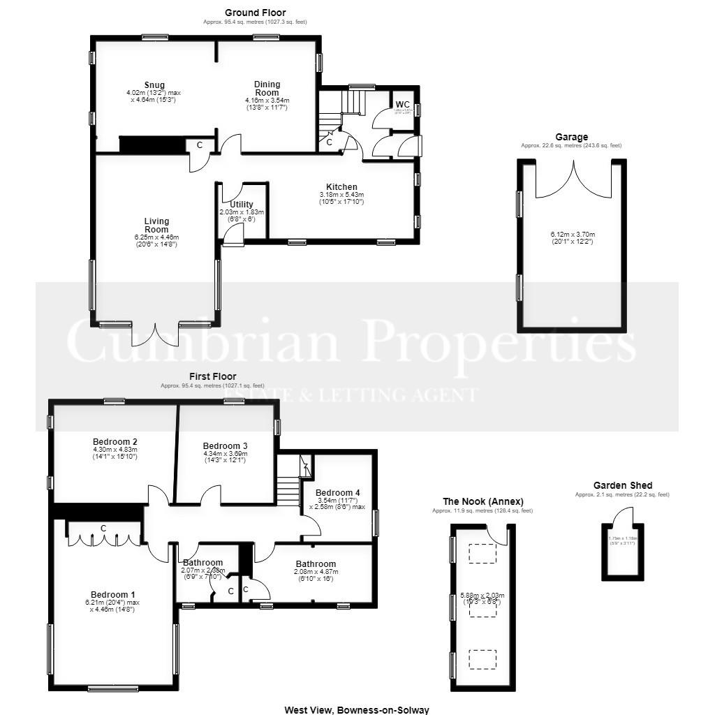 West View, Bowness-on-Solway, Wigton floorplan