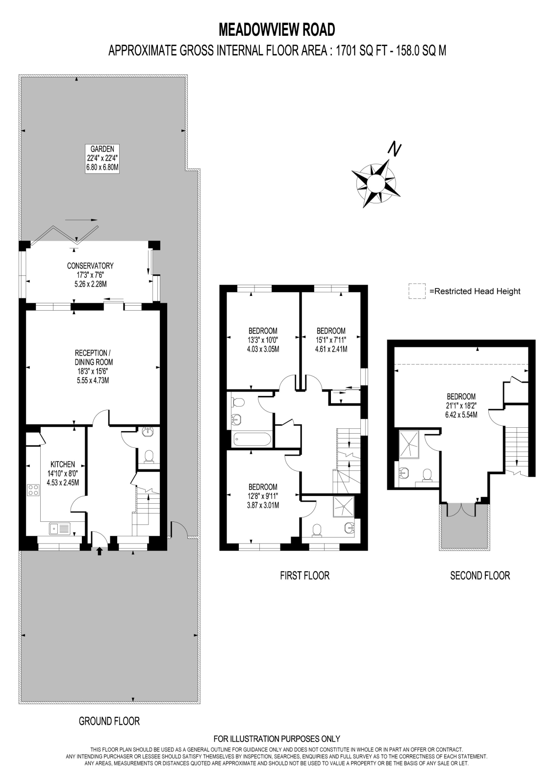 1, Meadowview Road, Raynes Park floorplan
