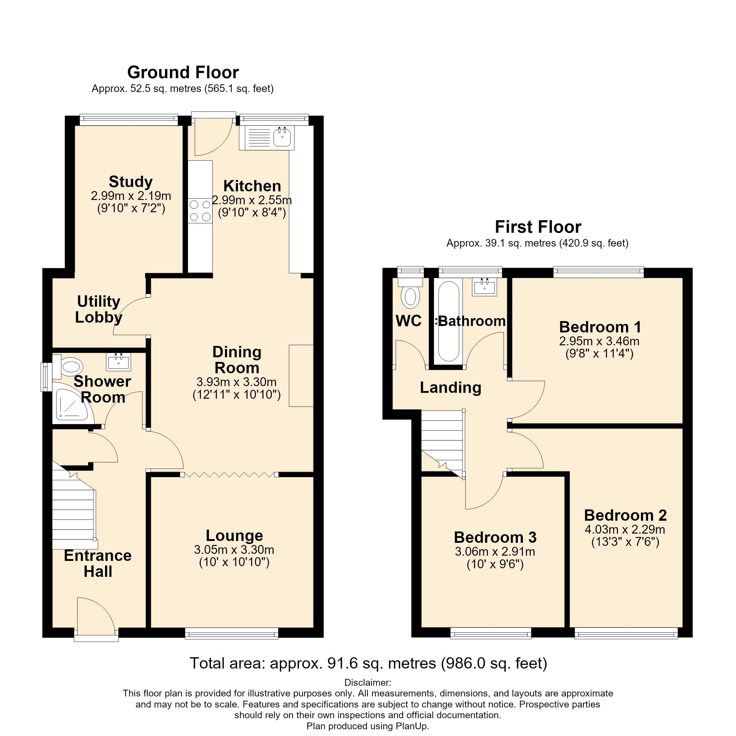 186, Greville Road, Warwickshire floorplan