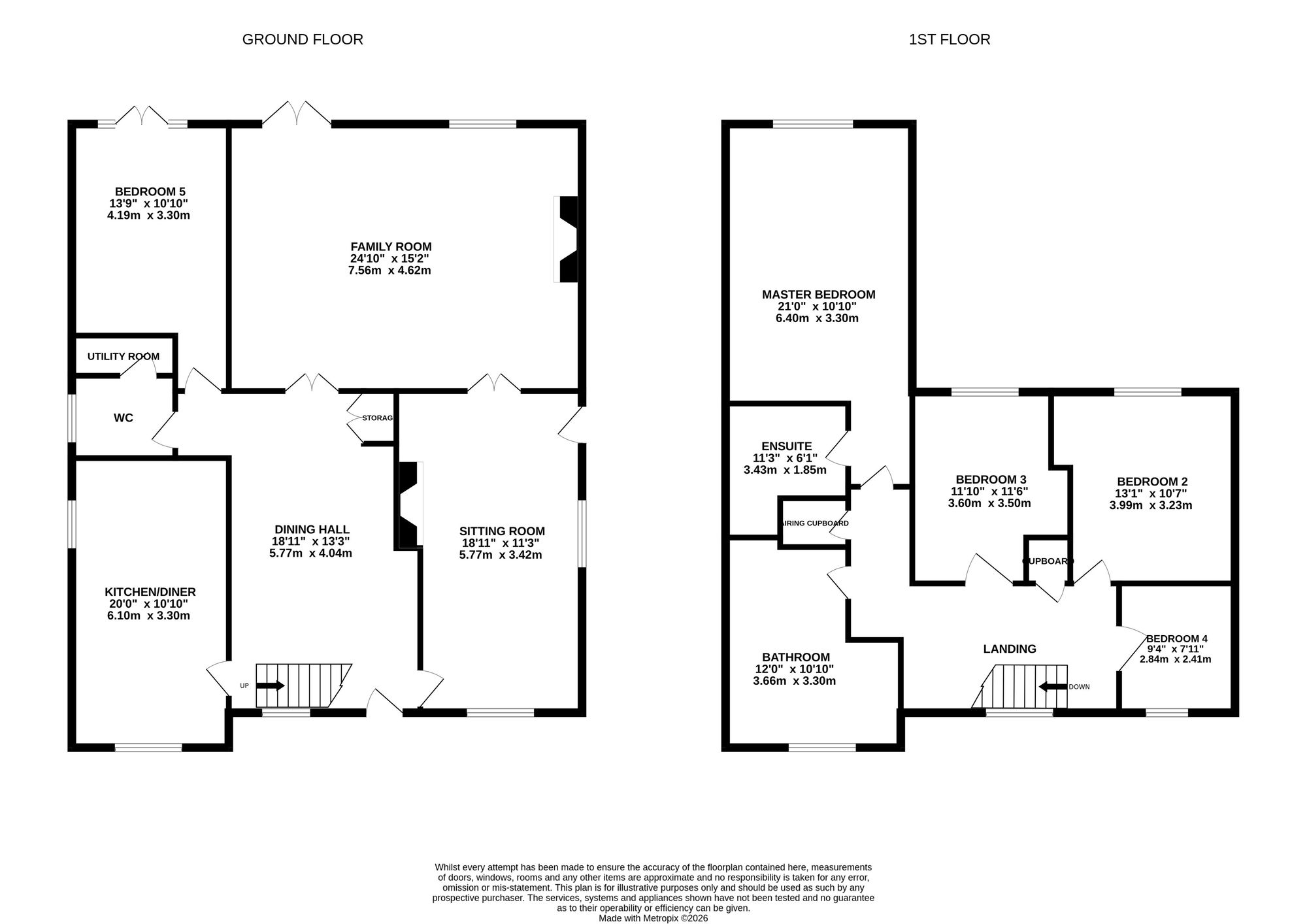 115 Crewe Road, Nantwich floorplan