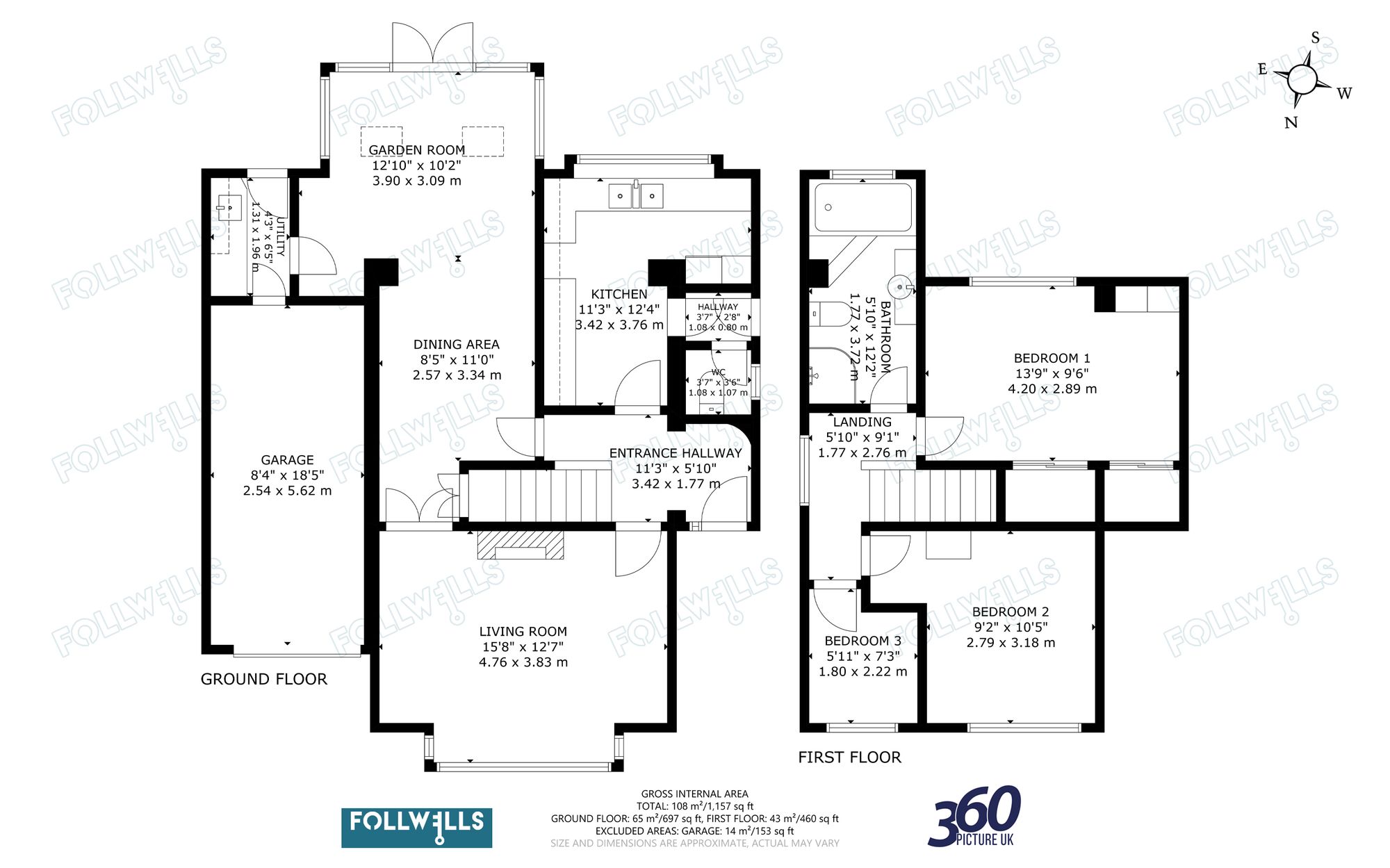1 Suffolk Close, Newcastle floorplan