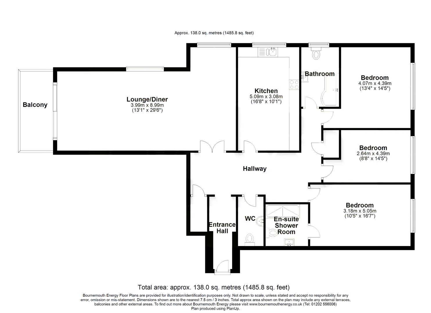 Flat 12, Heathside, 27, Avalon, Dorset floorplan