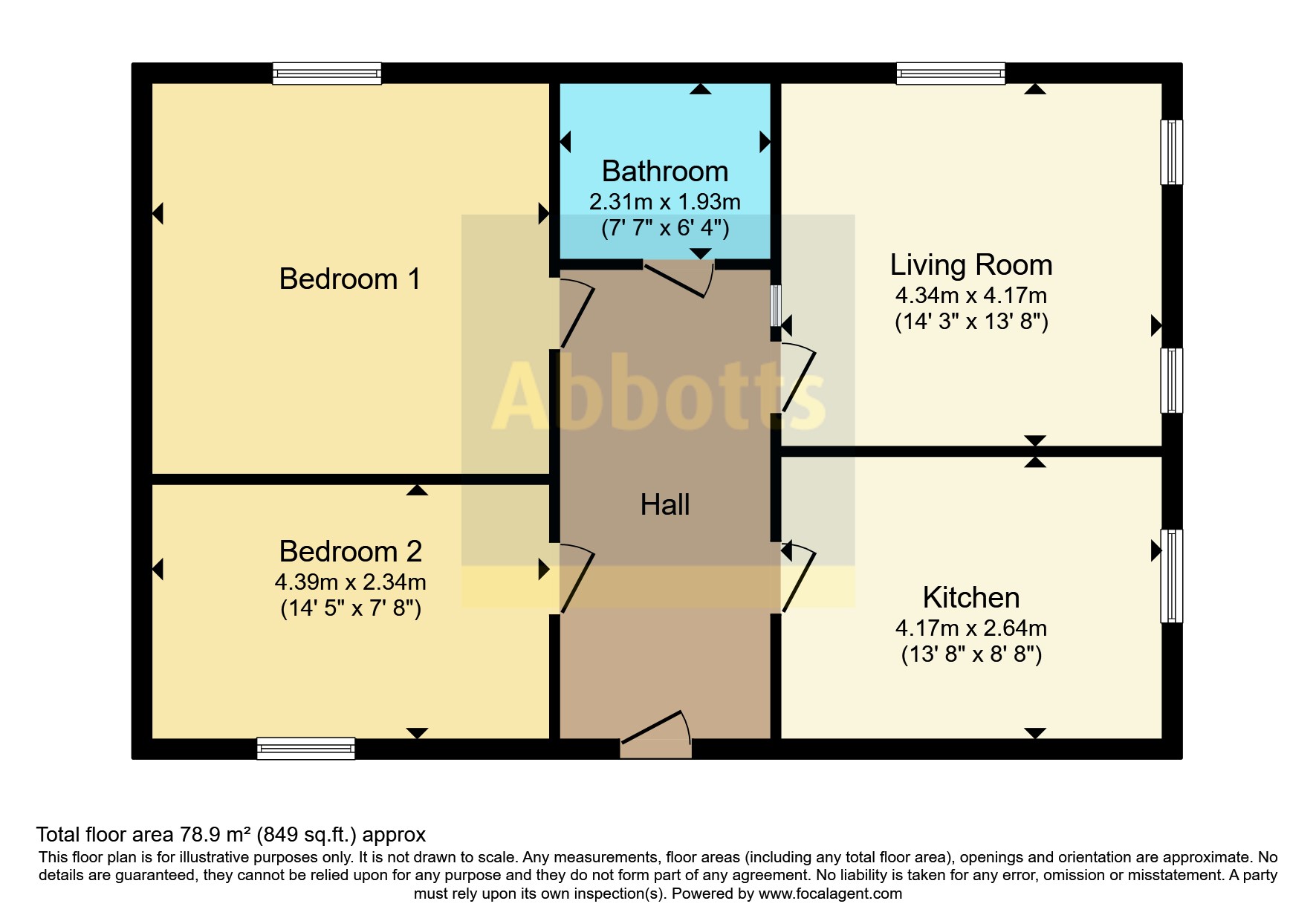 Flat 18, Grange Court,, Cliff Avenue, Norfolk floorplan