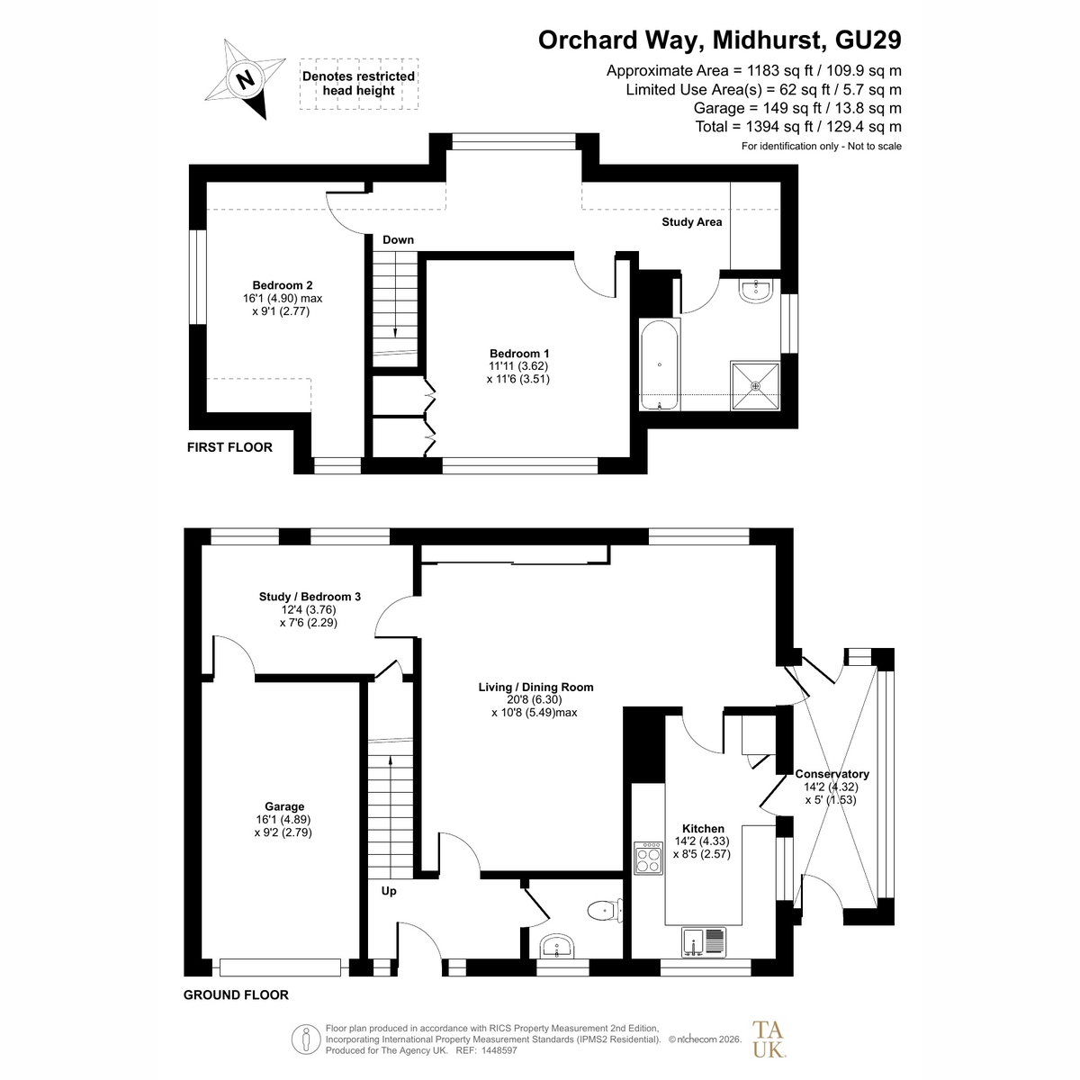3, Orchard Way, Midhurst floorplan