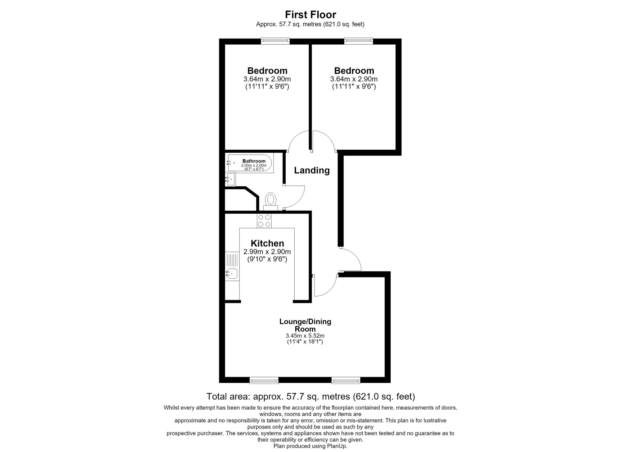 Flat 1, 11A Grange Avenue, Woodford Green floorplan